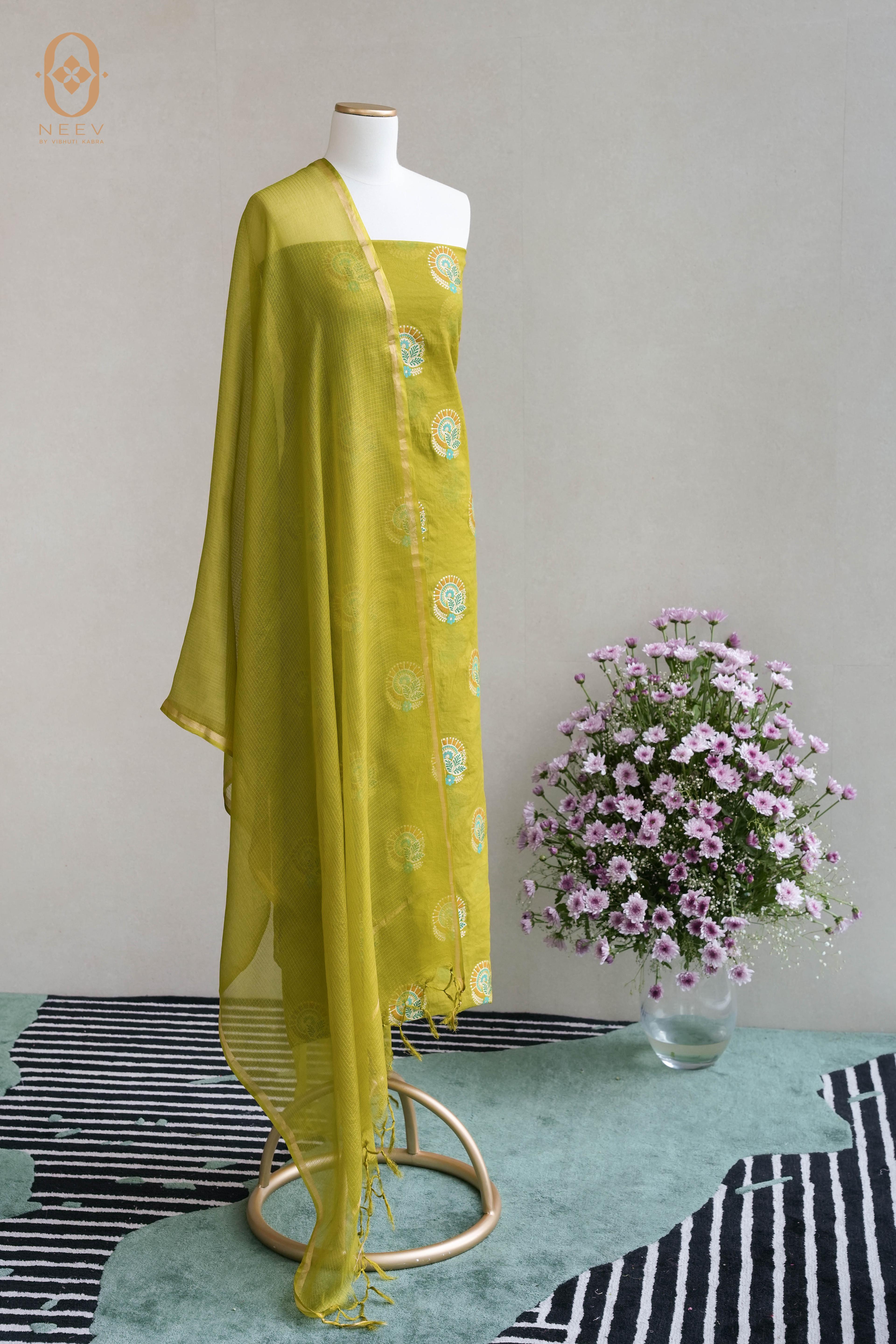 Chanderi Cotton Suit Set