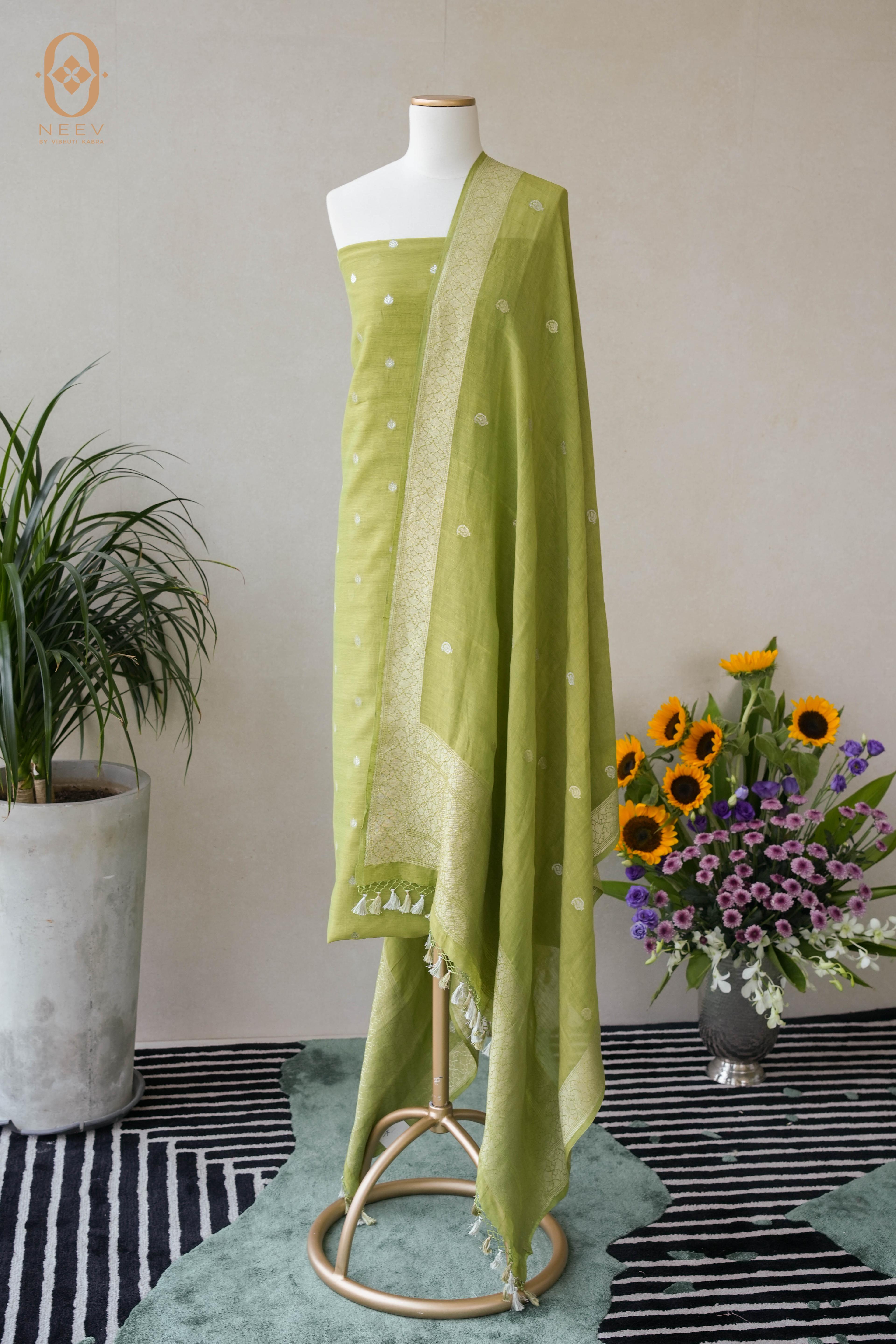 Mul Chanderi Suit Set
