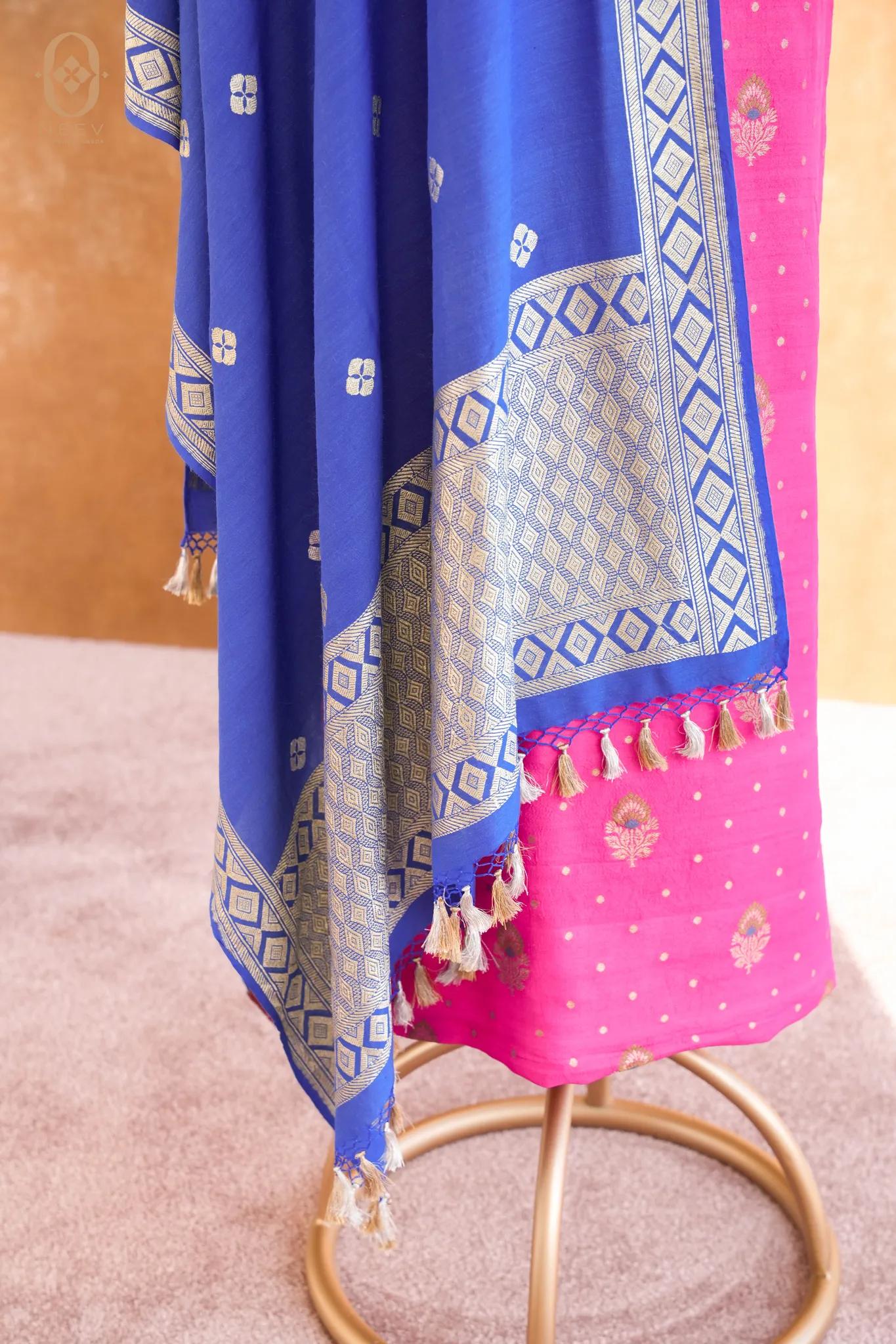 Munga Tassar Meenakari Suit Set