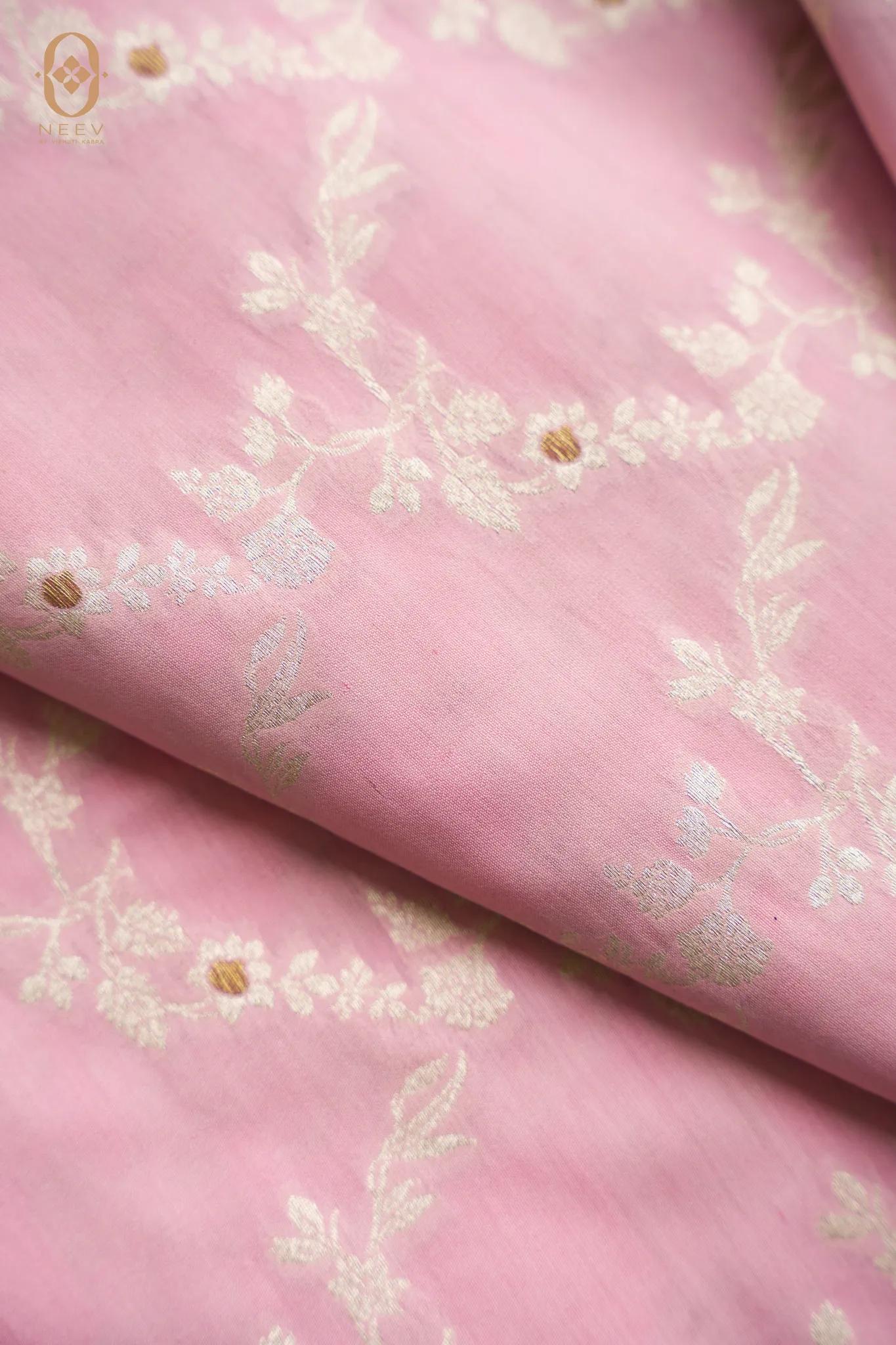 Mulberry Cotton Jaal Fabric