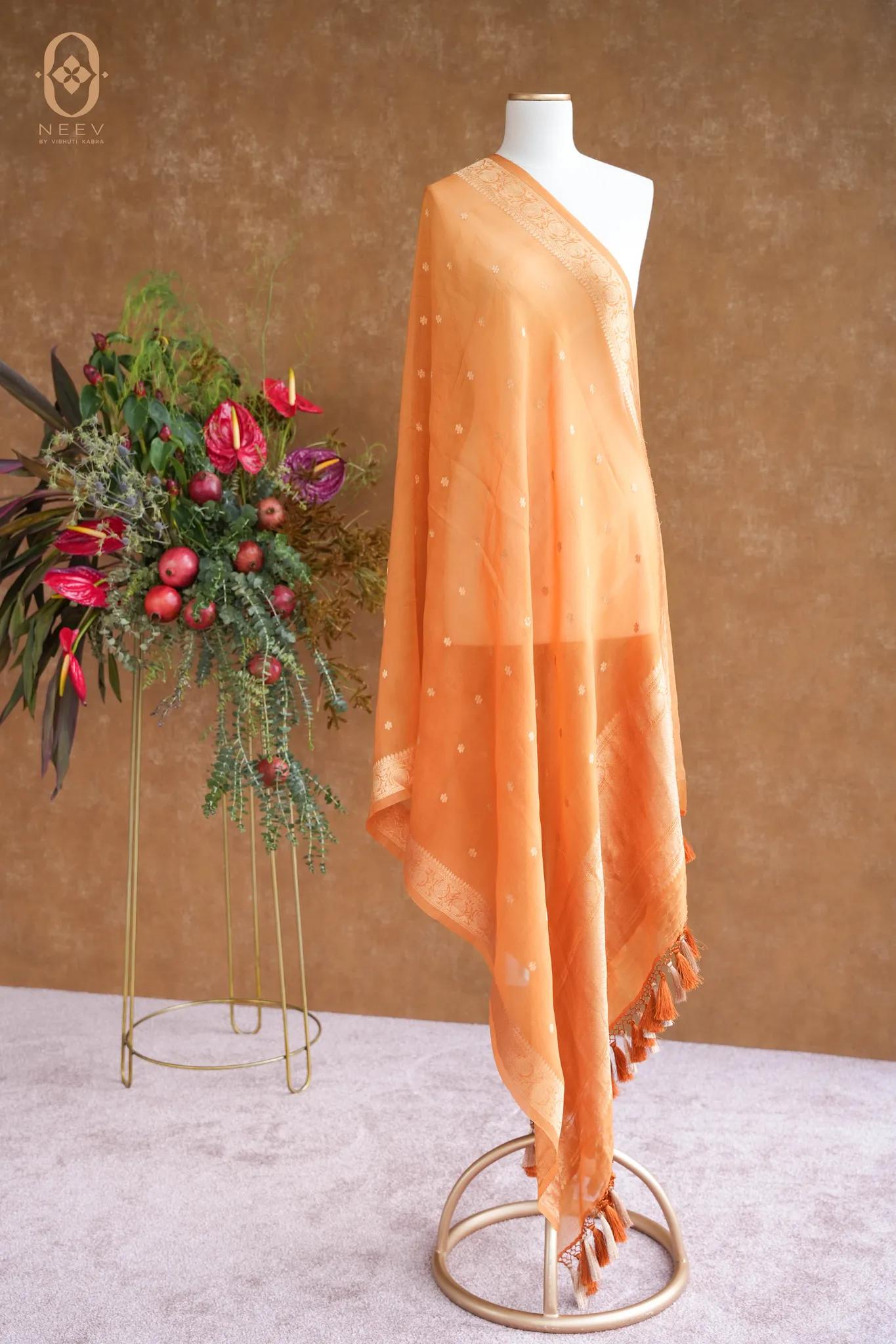 Kora Silk Boota Dupatta