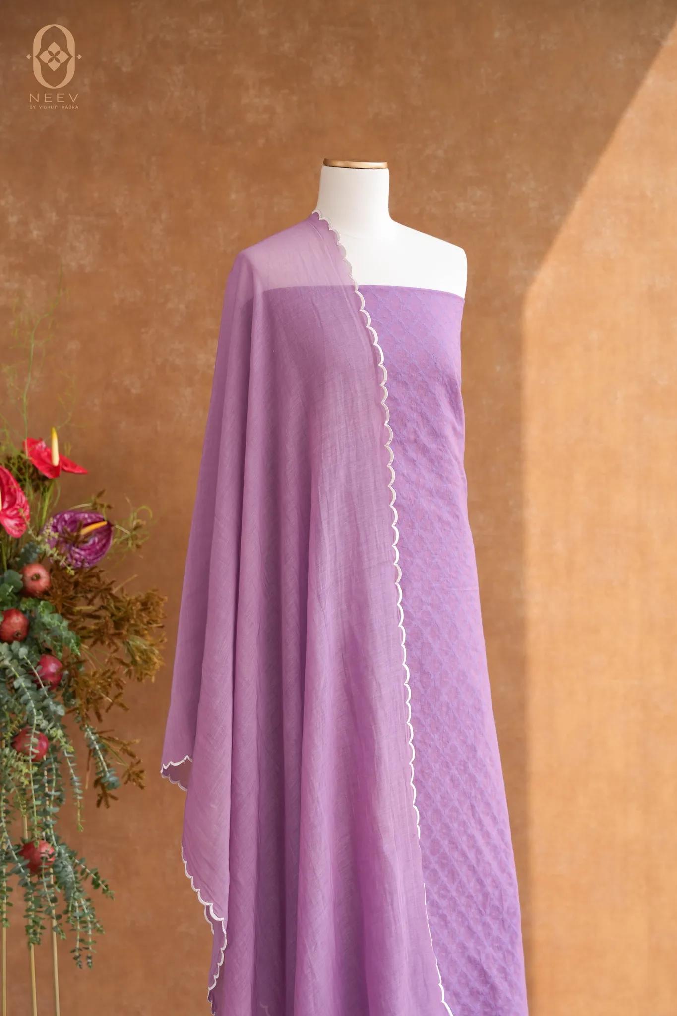 Chanderi Jacquard Suit Set