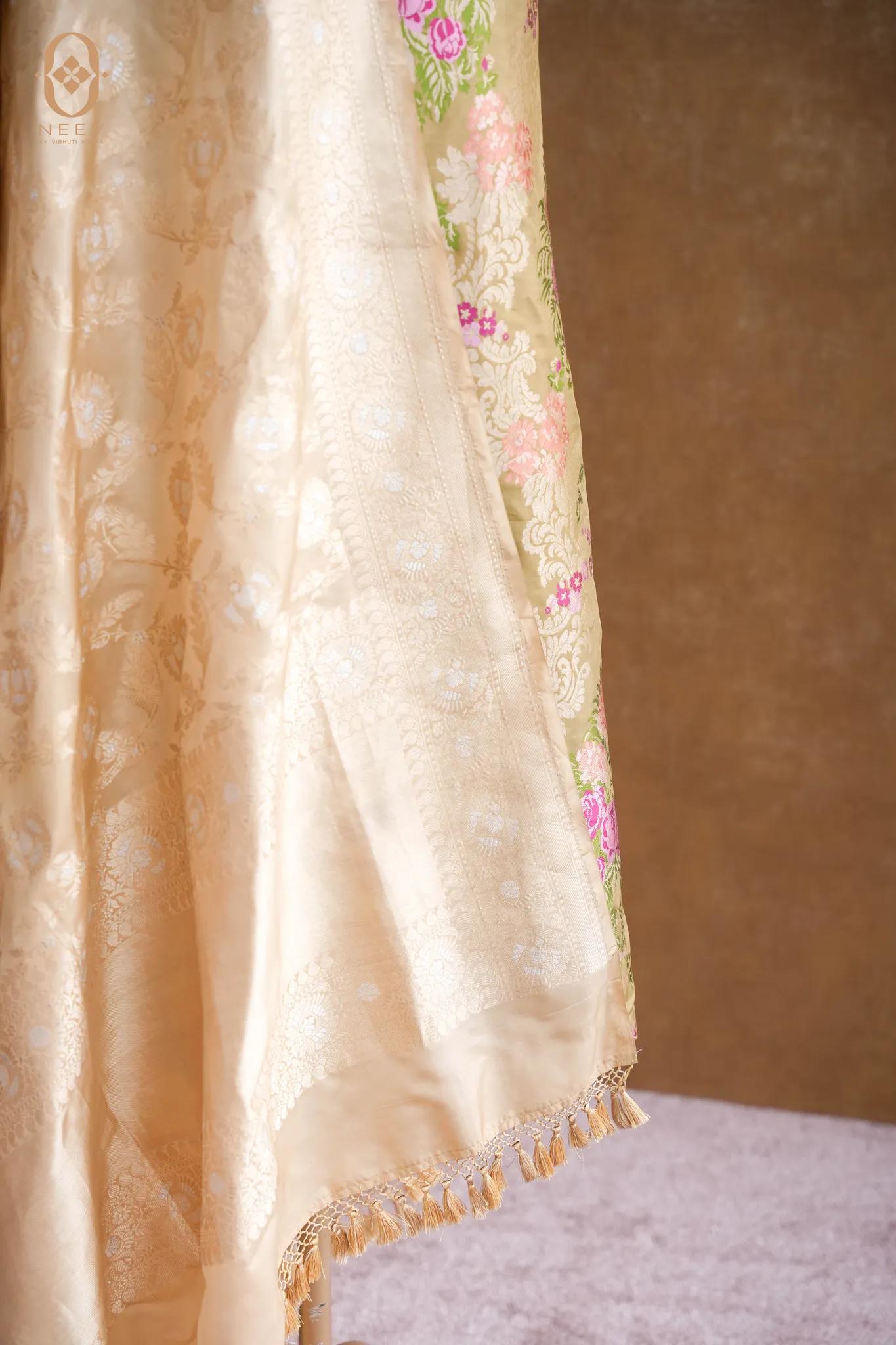 Katan Silk Jaal Suit Set