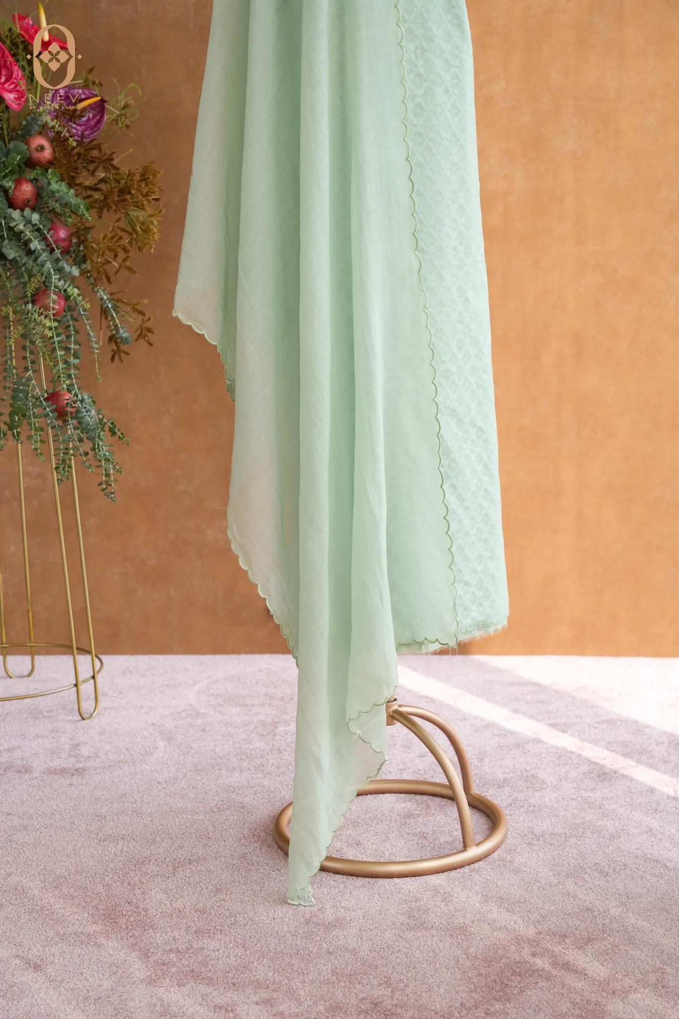 Chanderi Jacquard Suit Set
