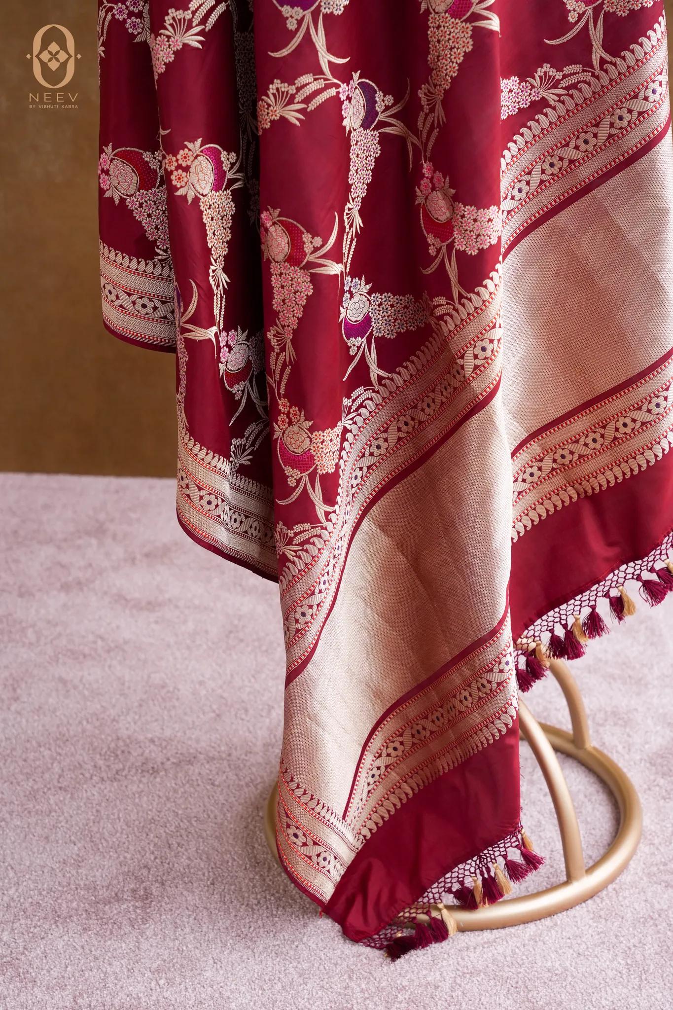Premium Katan Silk Multi Meena Dupatta