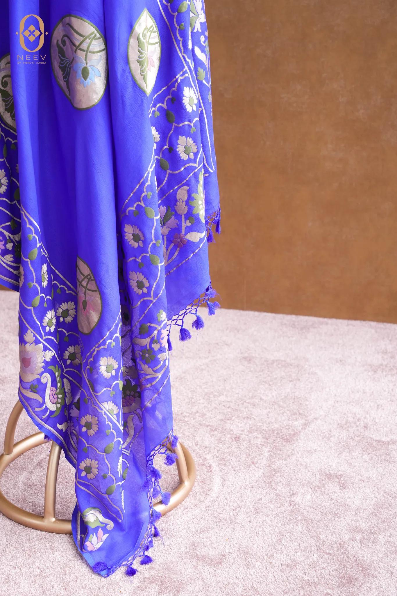 Georgette Multi Meenakari Dupatta