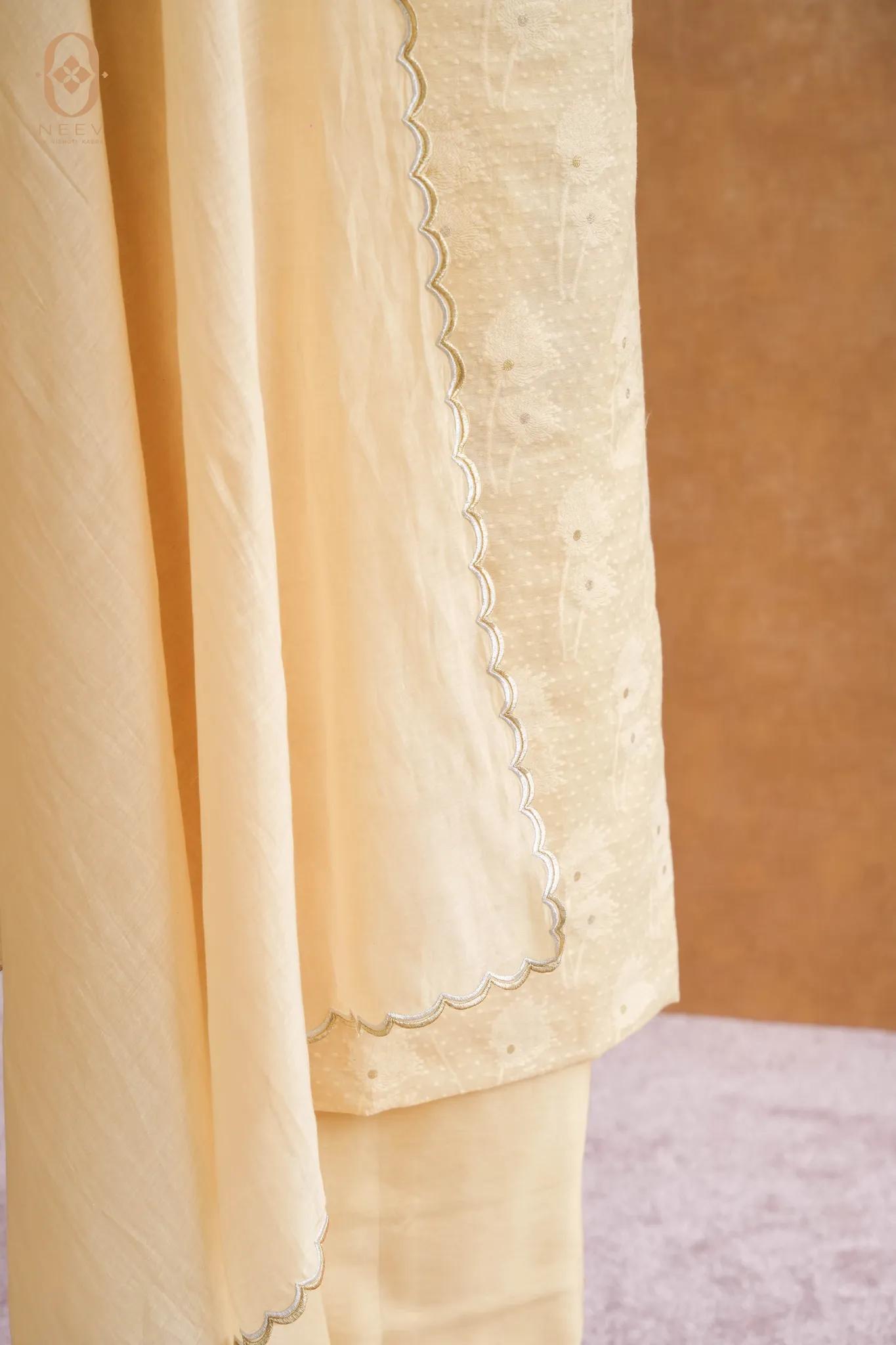 Chanderi Jacquard Suit Set