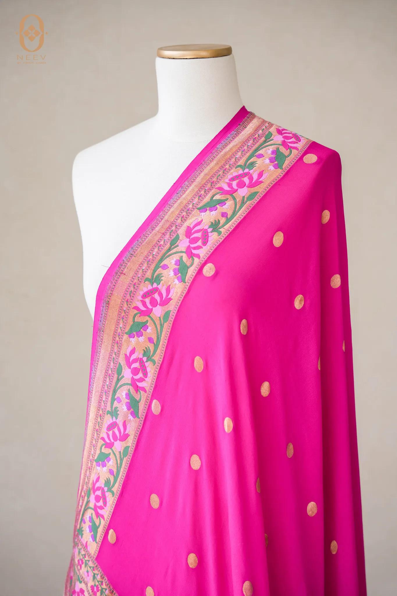 Georgette Meenakari Dupatta
