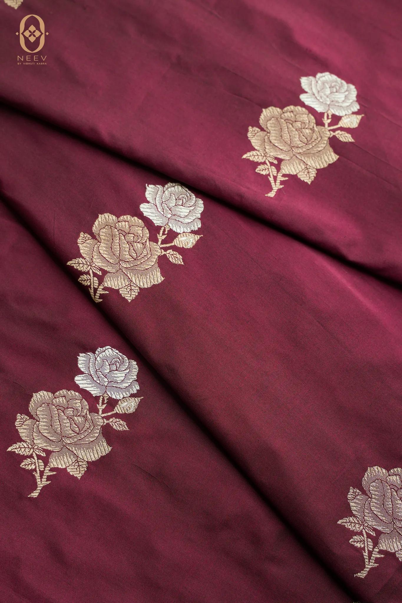 Gulboota Katan Silk Fabric