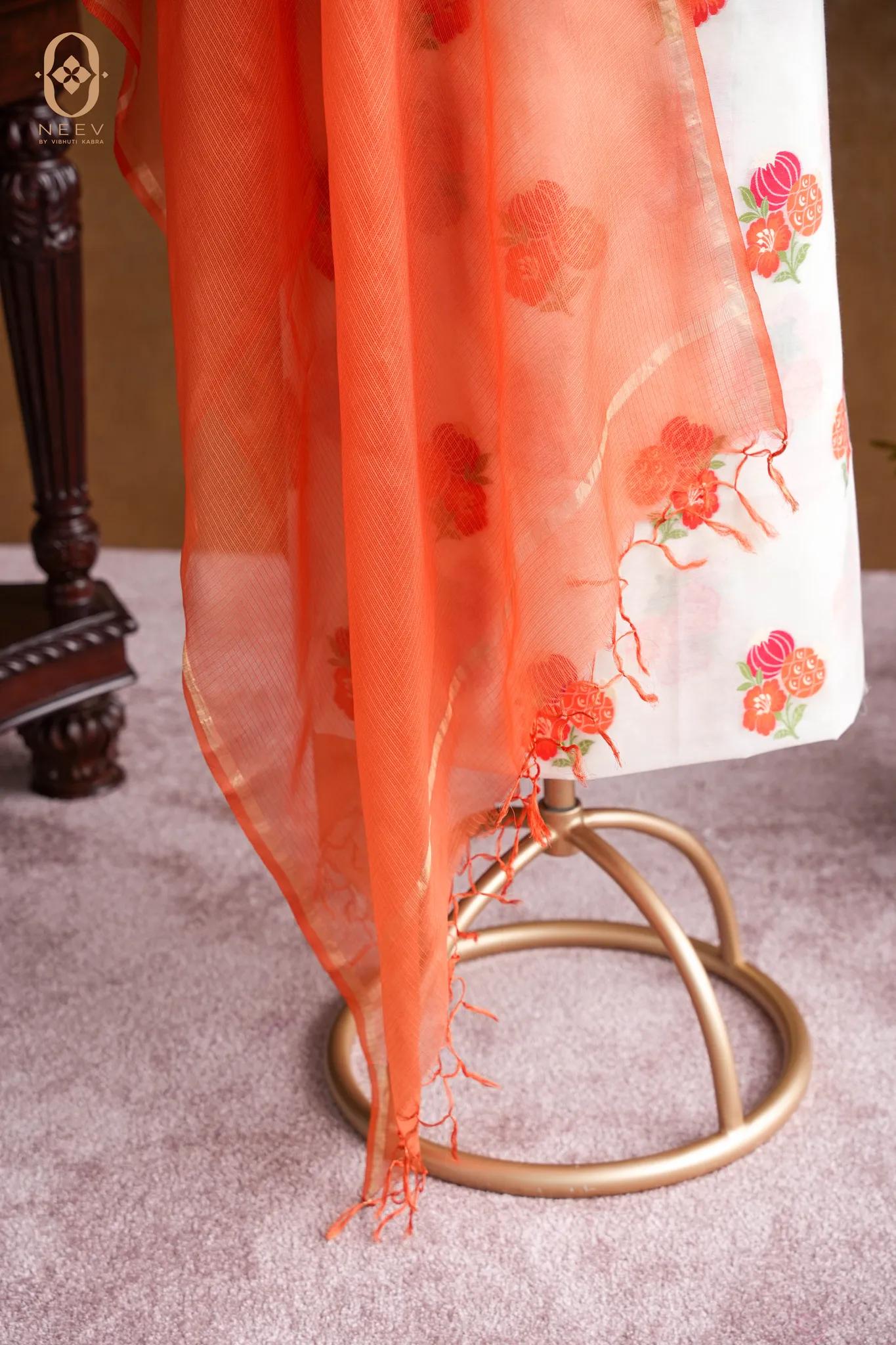 The Sacred Garden- Chanderi Cotton Anar Suit Set
