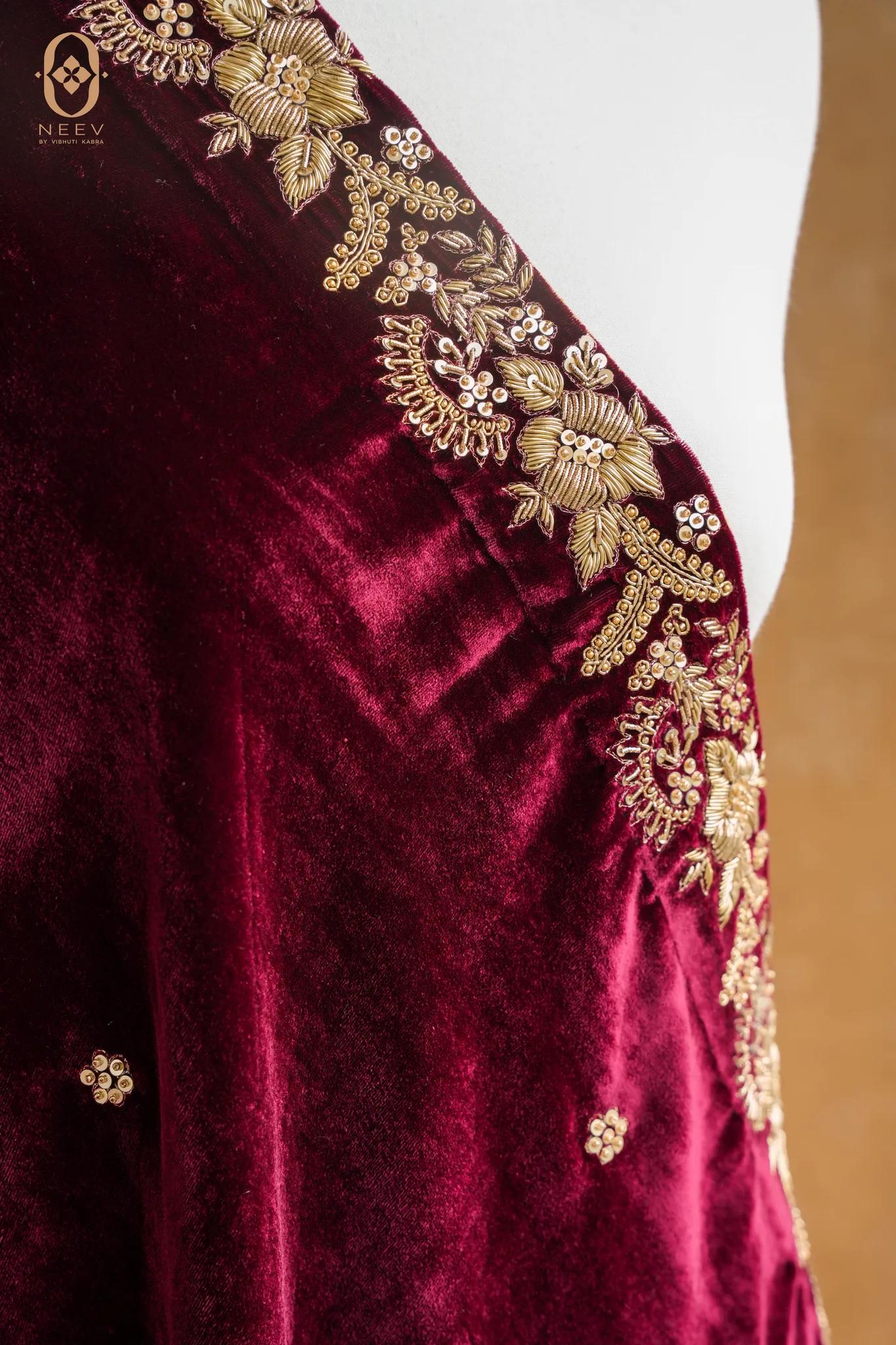 Velvet Embroidered Dupatta