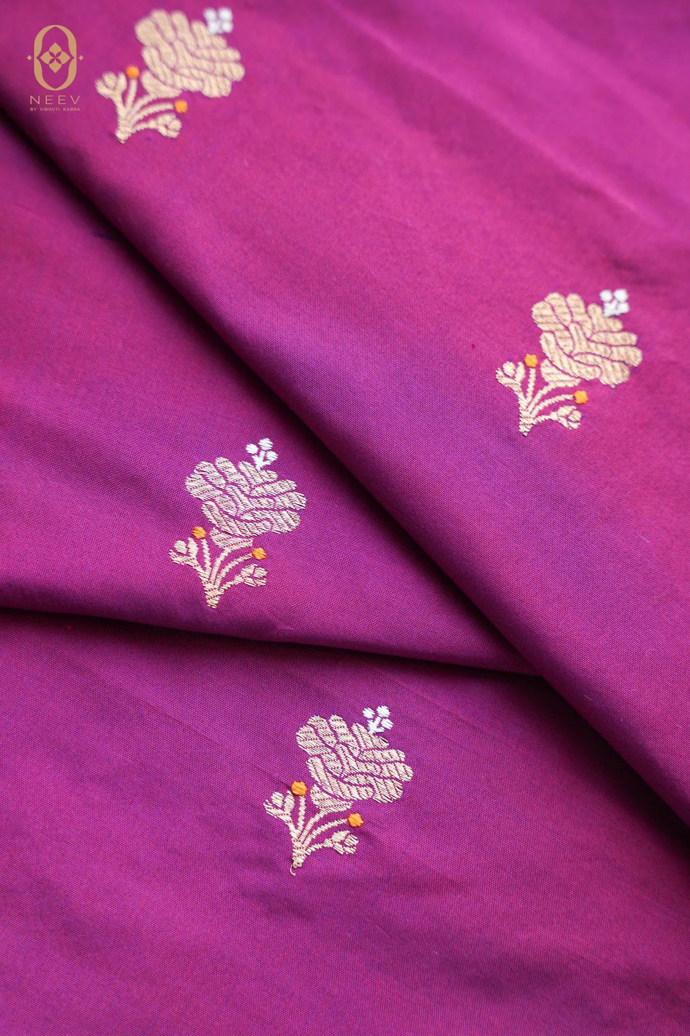 Katan Silk Boota Fabric