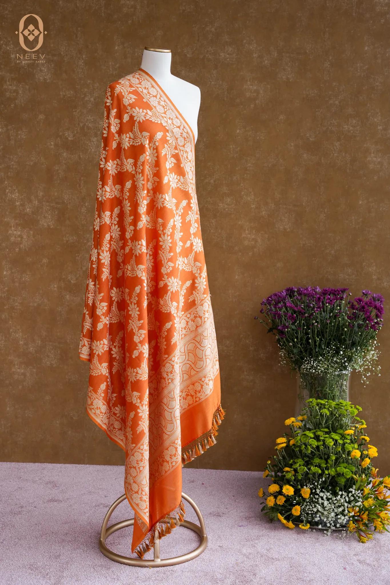 Munga Silk Jaal Dupatta