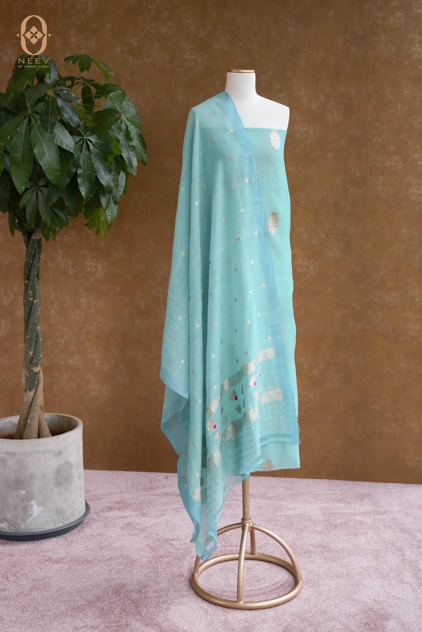 Mul Boota Meenakari Suit Set