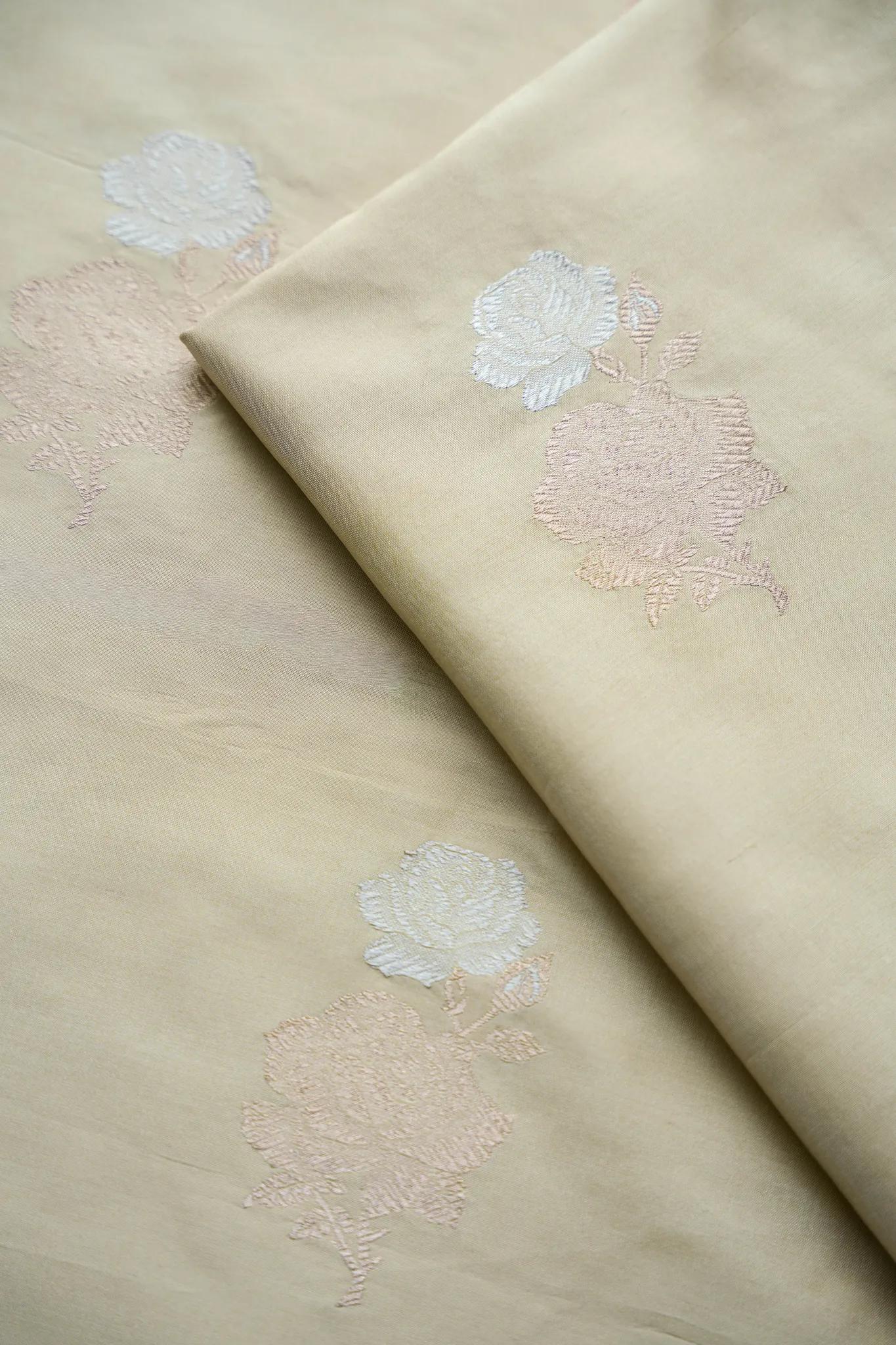 Gulboota Katan Silk Fabric
