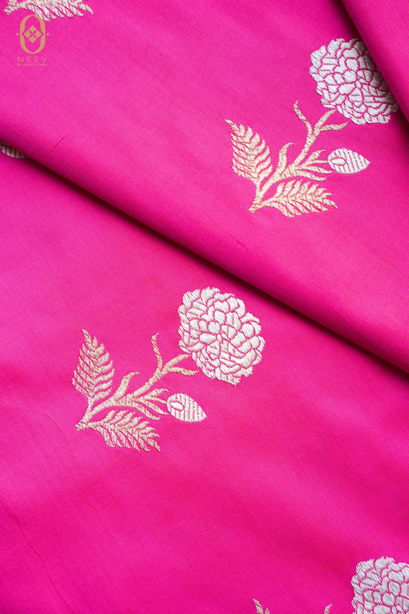 Florence Katan Silk Boota Fabric