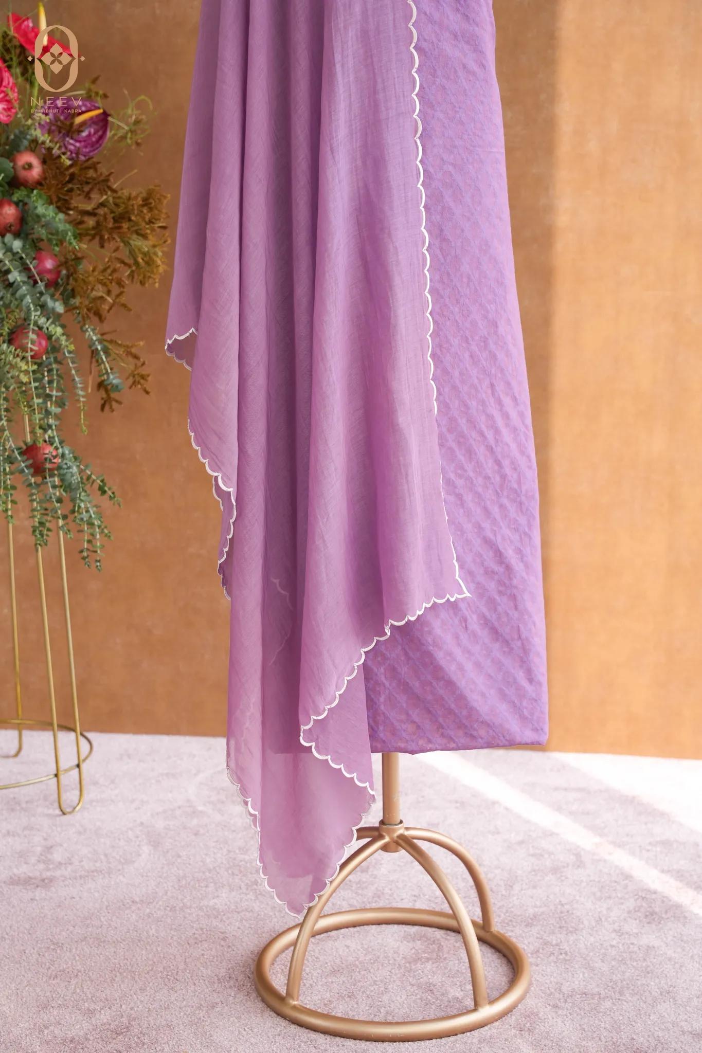 Chanderi Jacquard Suit Set