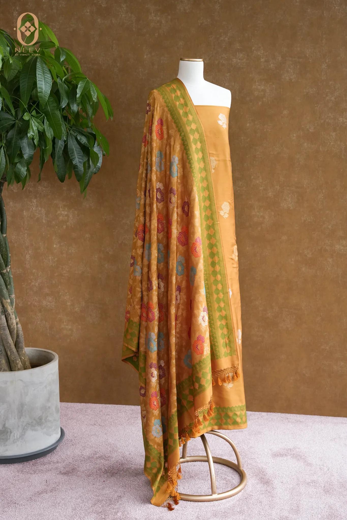 Ek Tara Katan Silk Multi Meena Suit Set