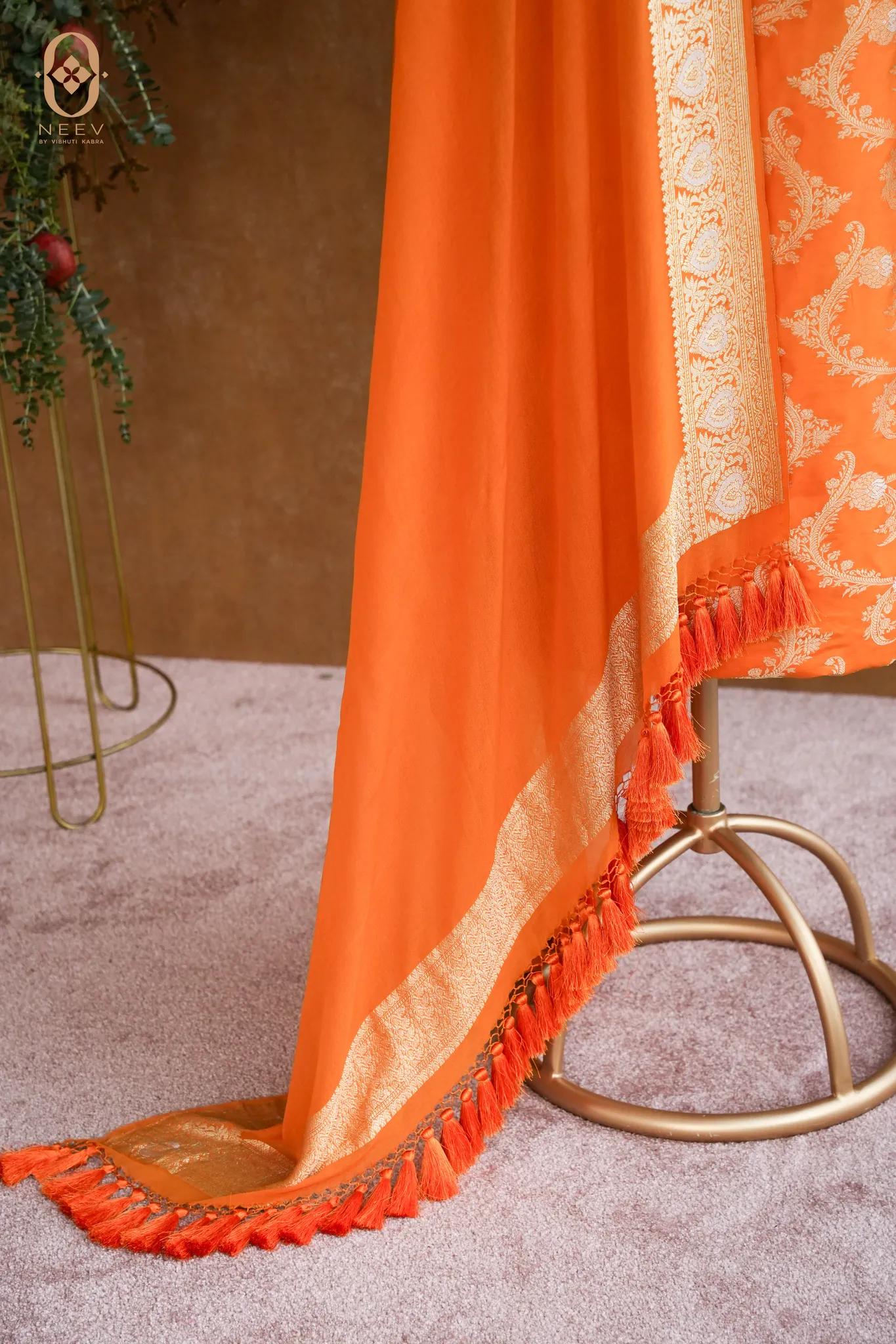Katan Silk Jaal Suit Set