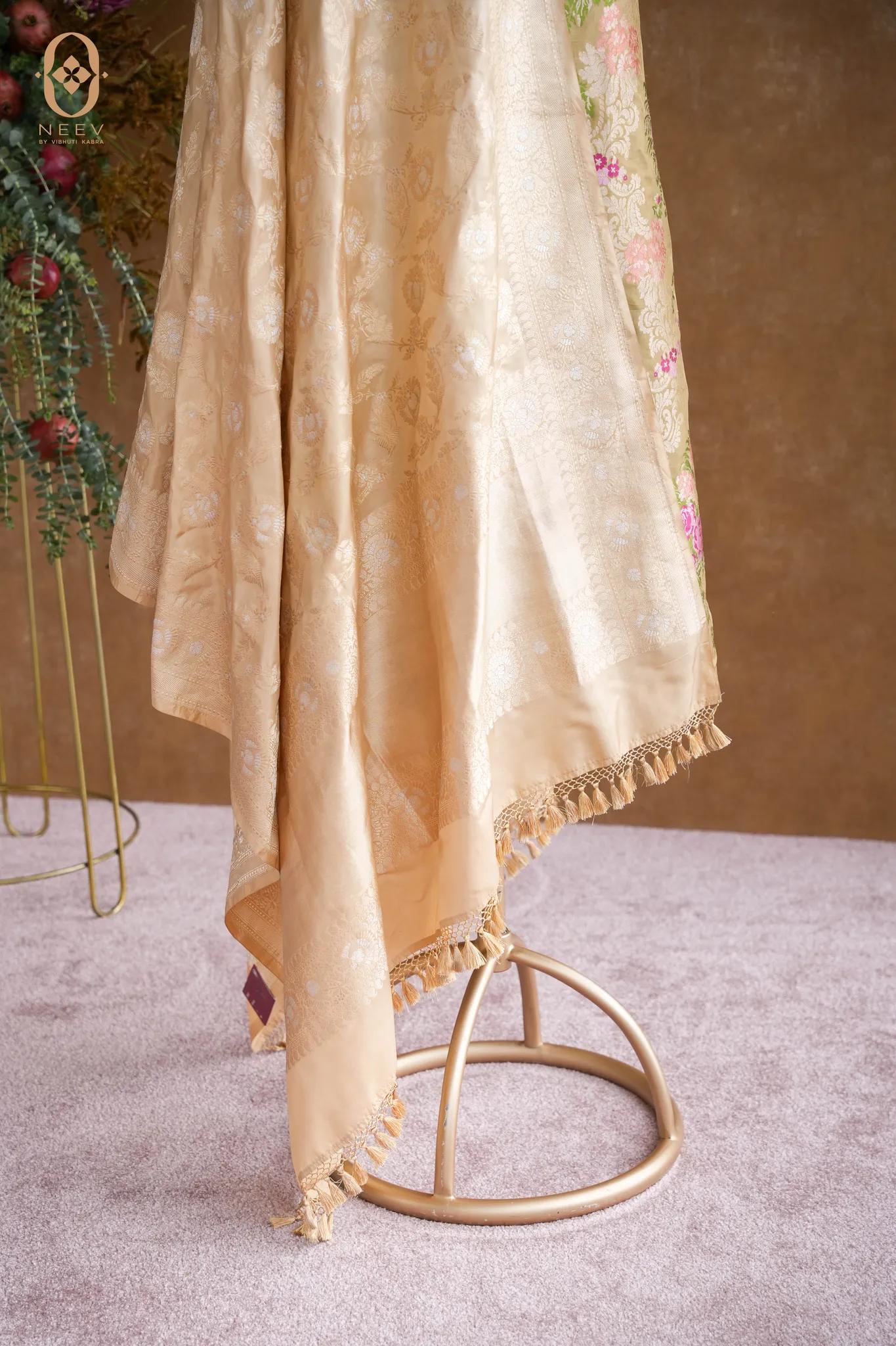 Katan Silk Jaal Suit Set