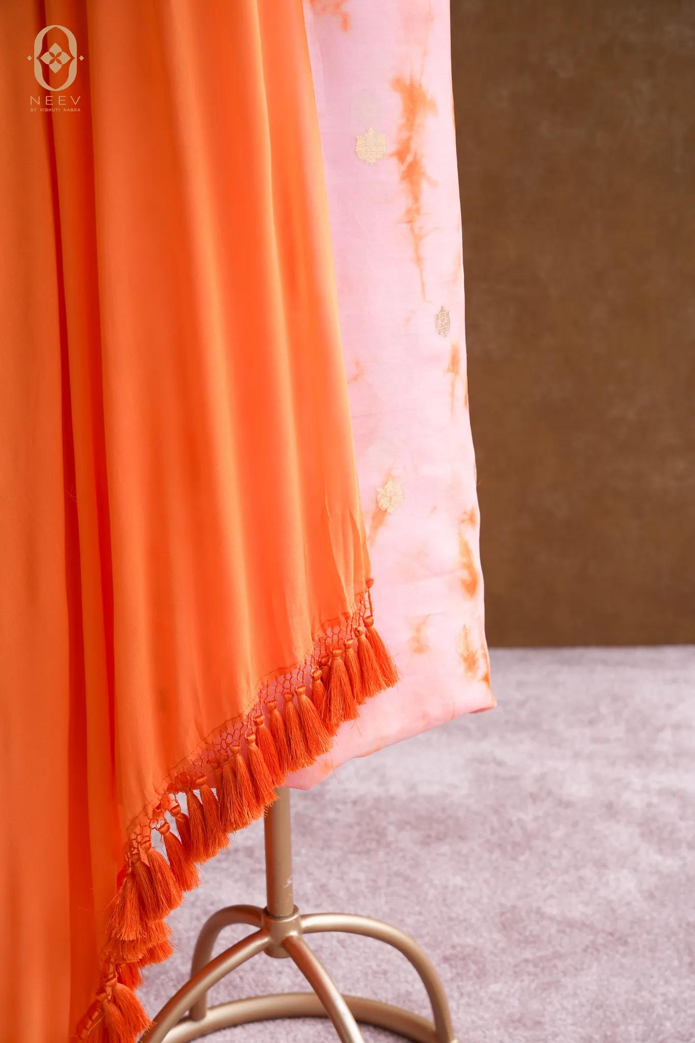 Shibori Organza Boota Suit Set