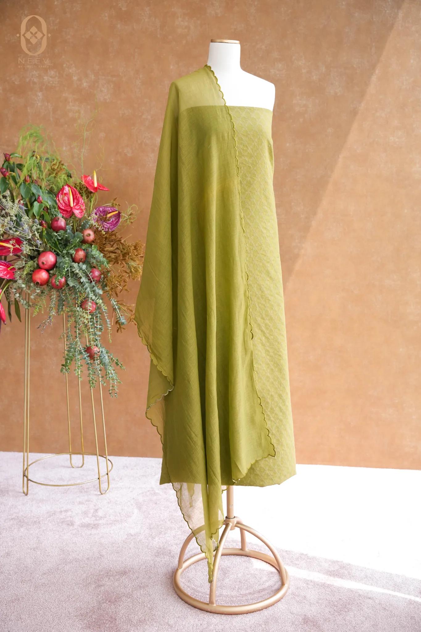 Chanderi Jacquard Suit Set