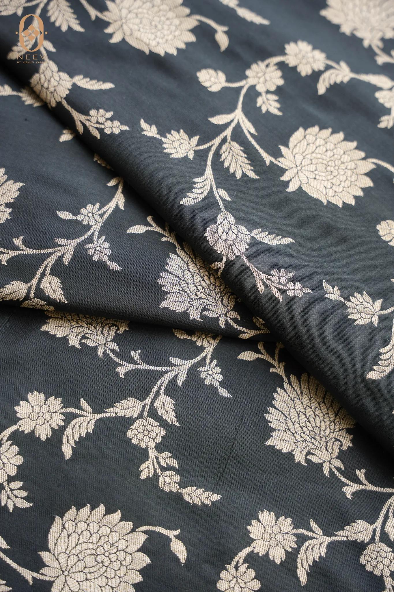 Katan Silk Jaal Fabric