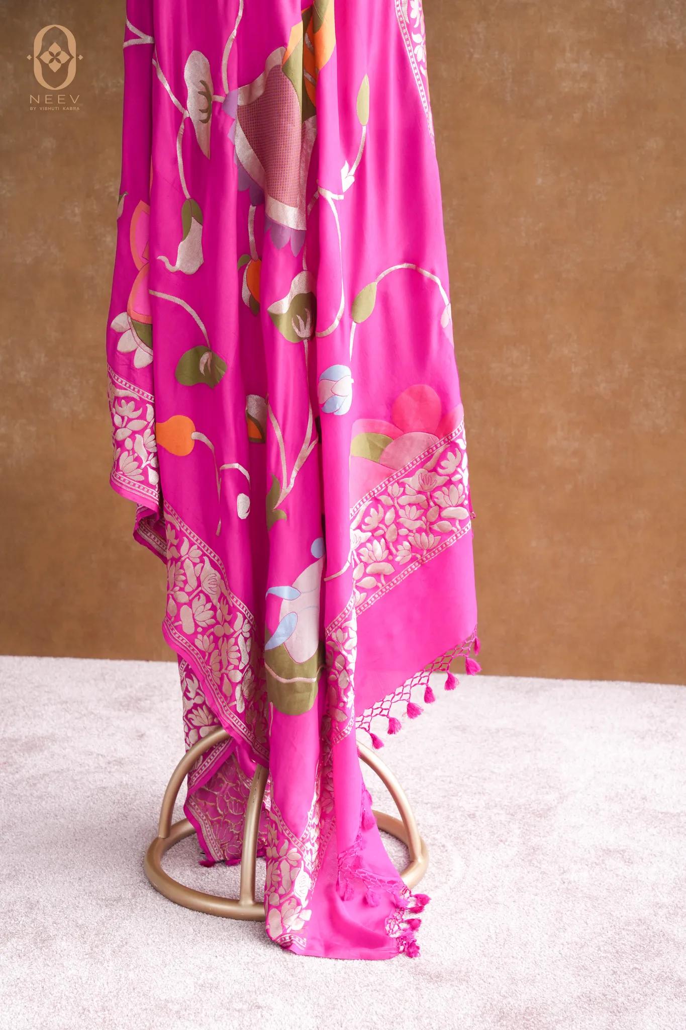 Georgette Multi Meenakari Dupatta