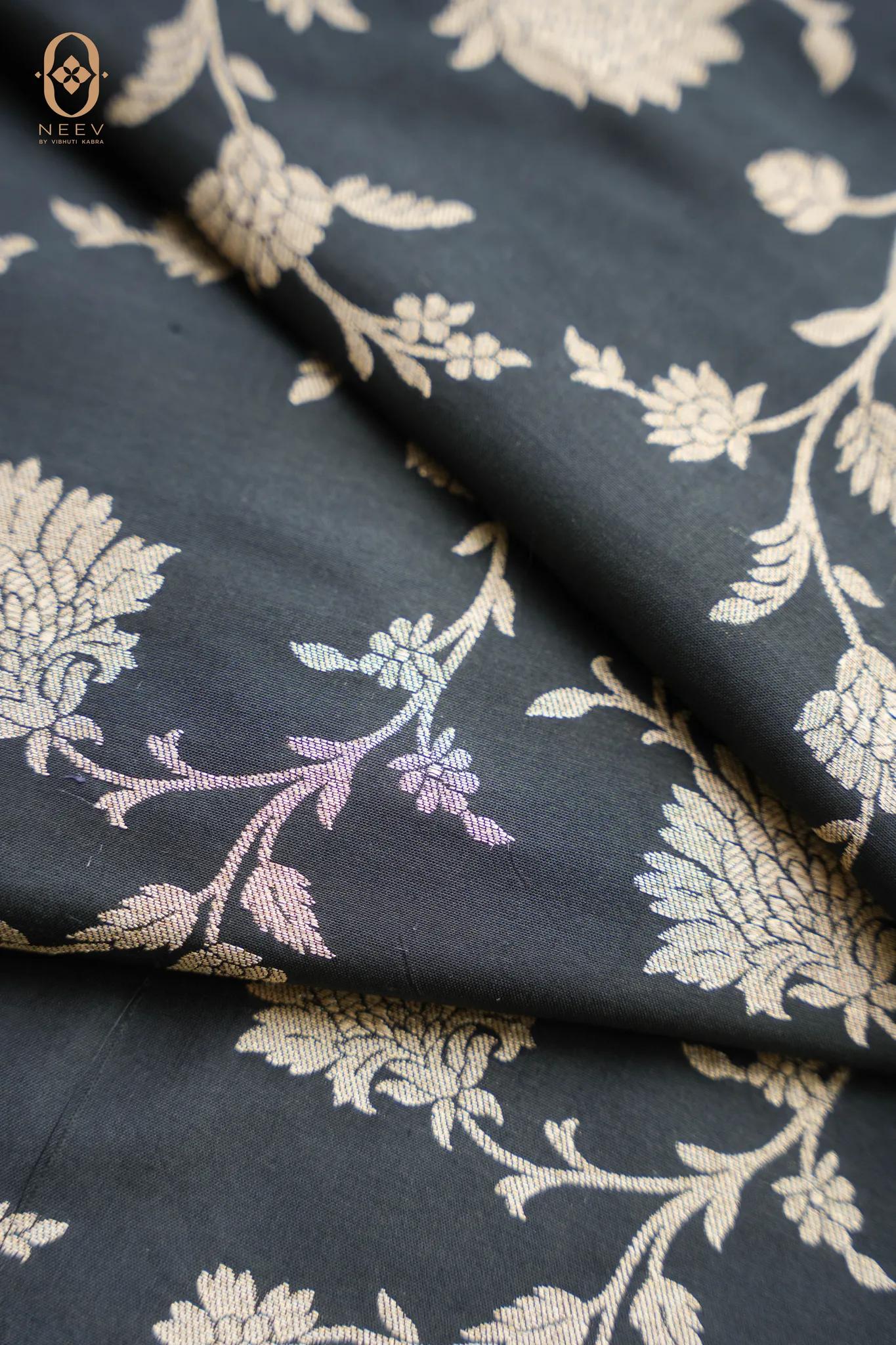 Katan Silk Jaal Fabric