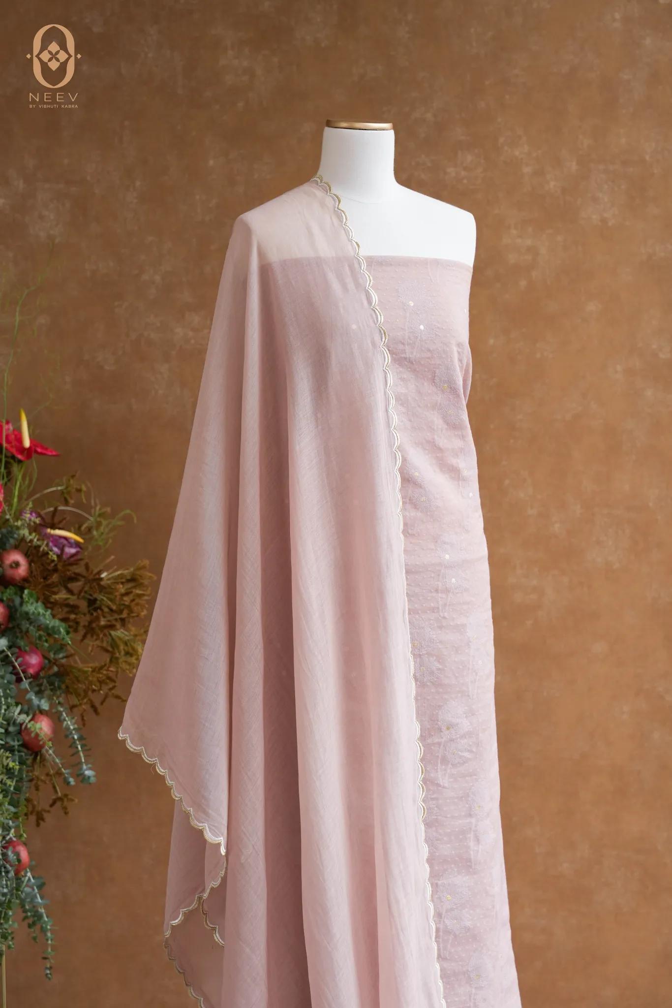 Chanderi Jacquard Suit Set