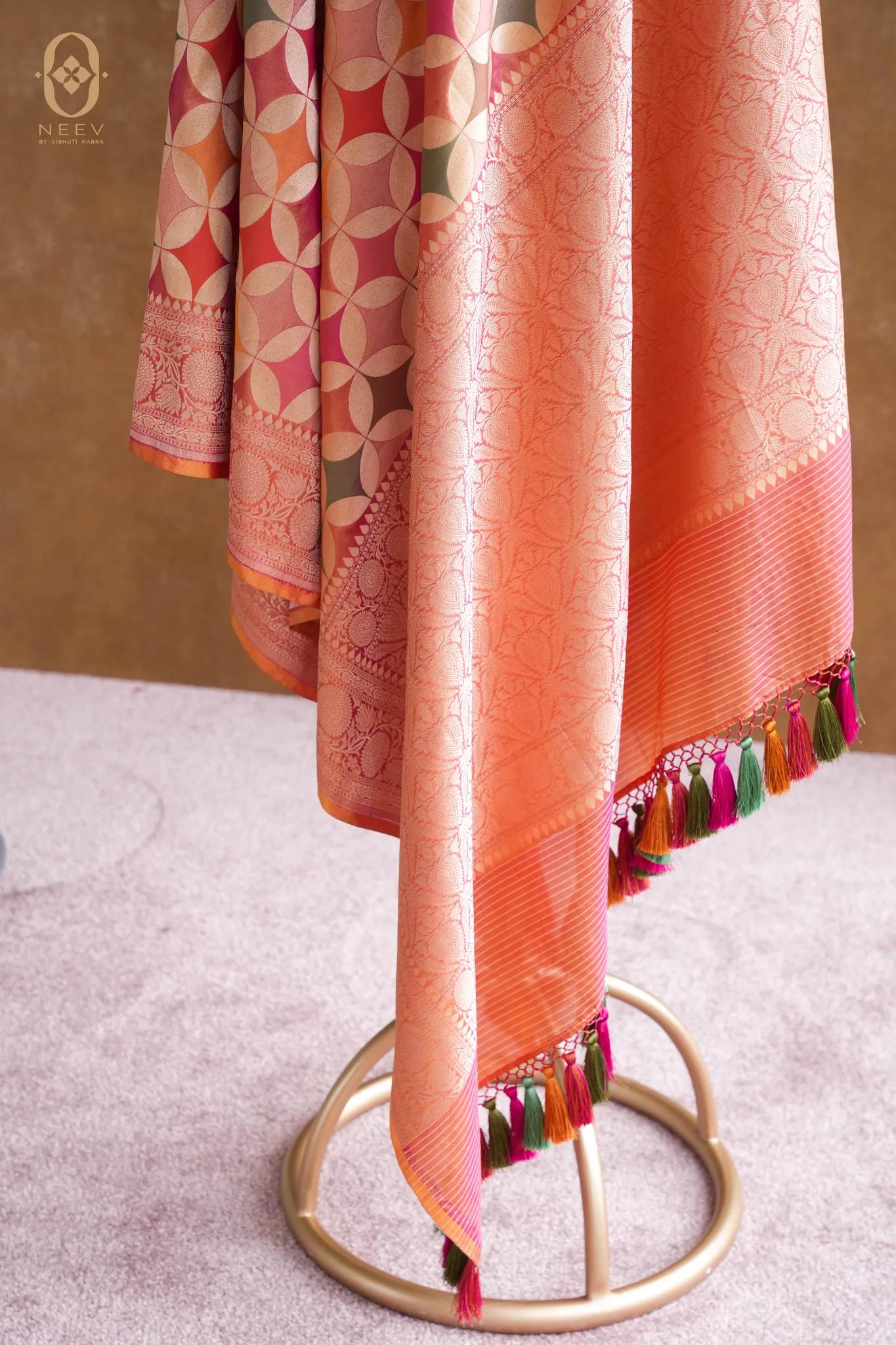 Katan Silk Multi Colour Dupatta