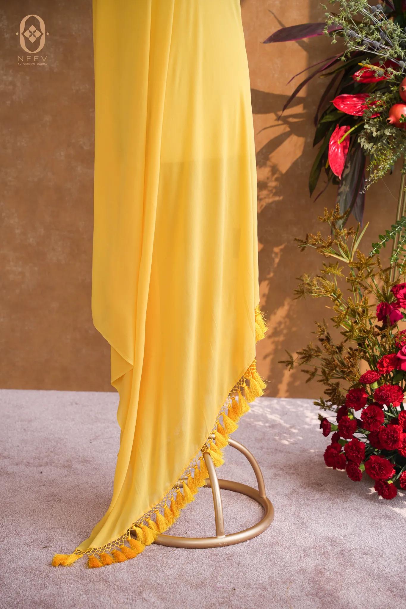 Georgette Tasseled Dupatta