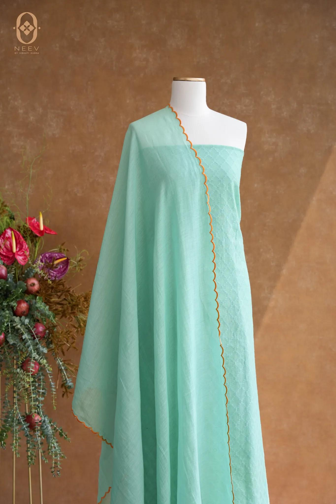 Chanderi Jacquard Suit Set