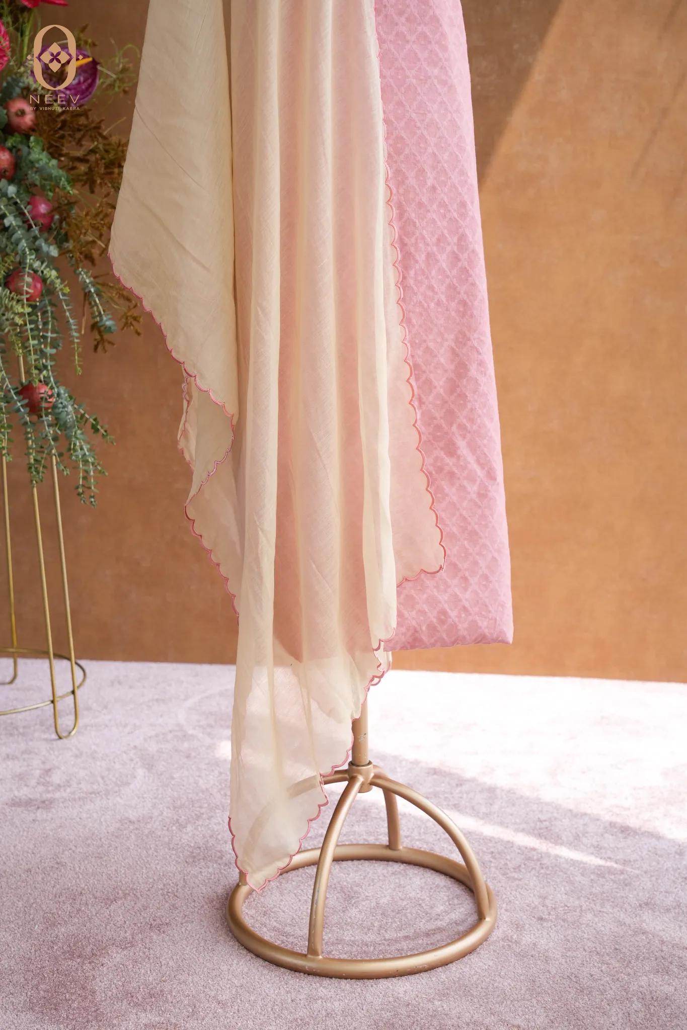 Chanderi Jacquard Suit Set