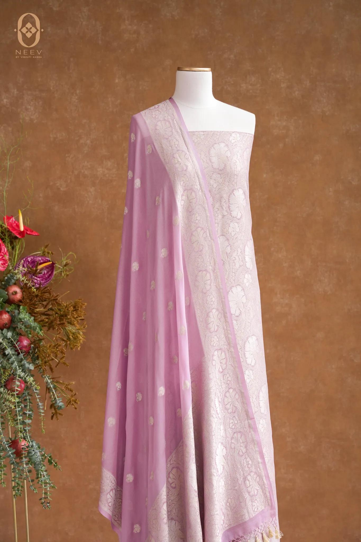 Georgette Brocade Suit Set