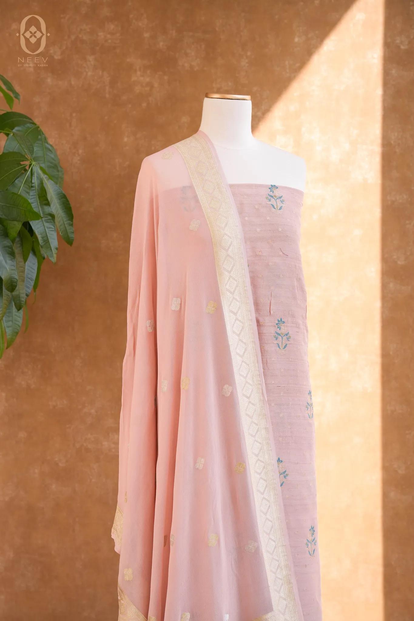 Munga Tassar Meenakari Suit Set