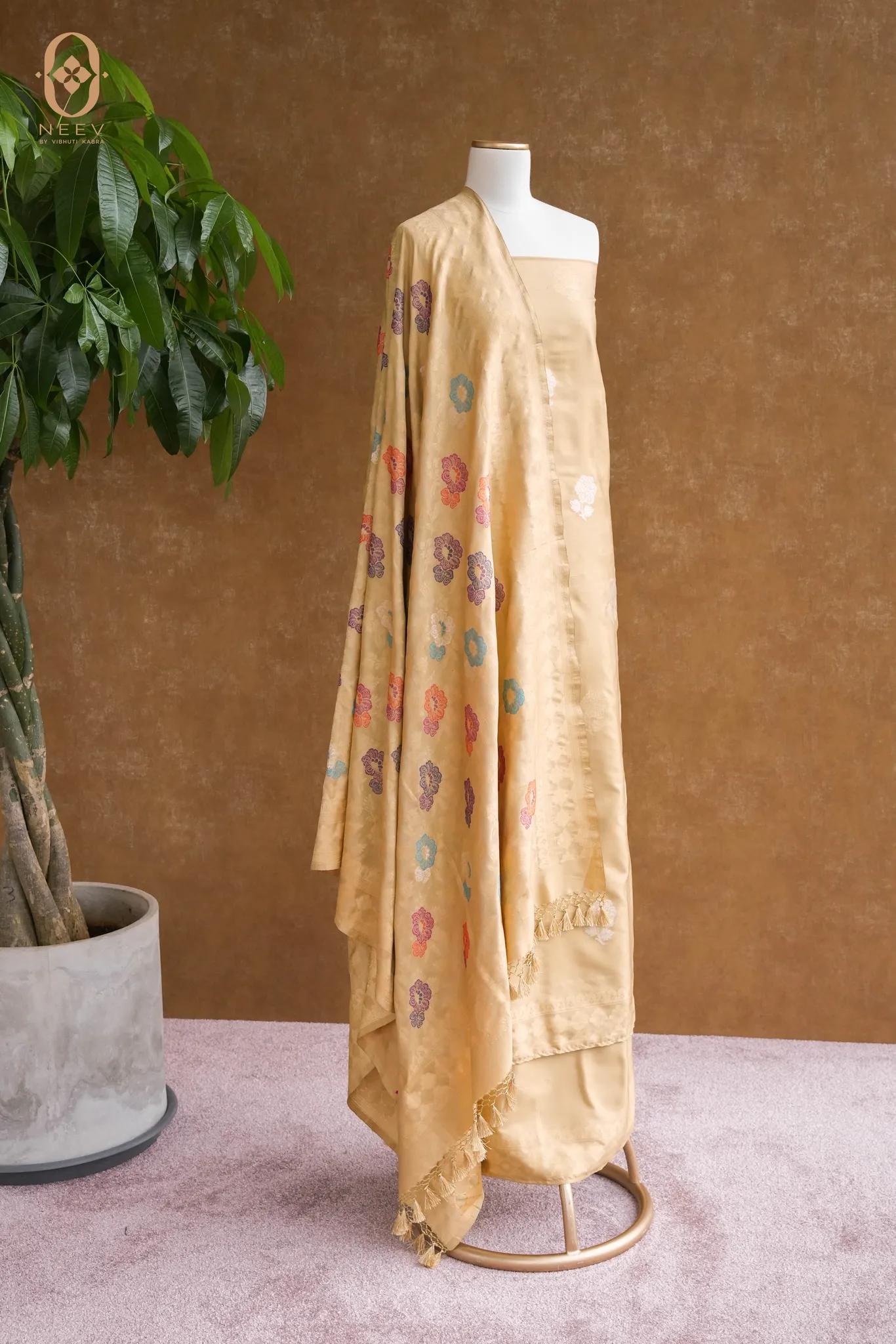 Ek Tara Katan Silk Multi Meena Suit Set