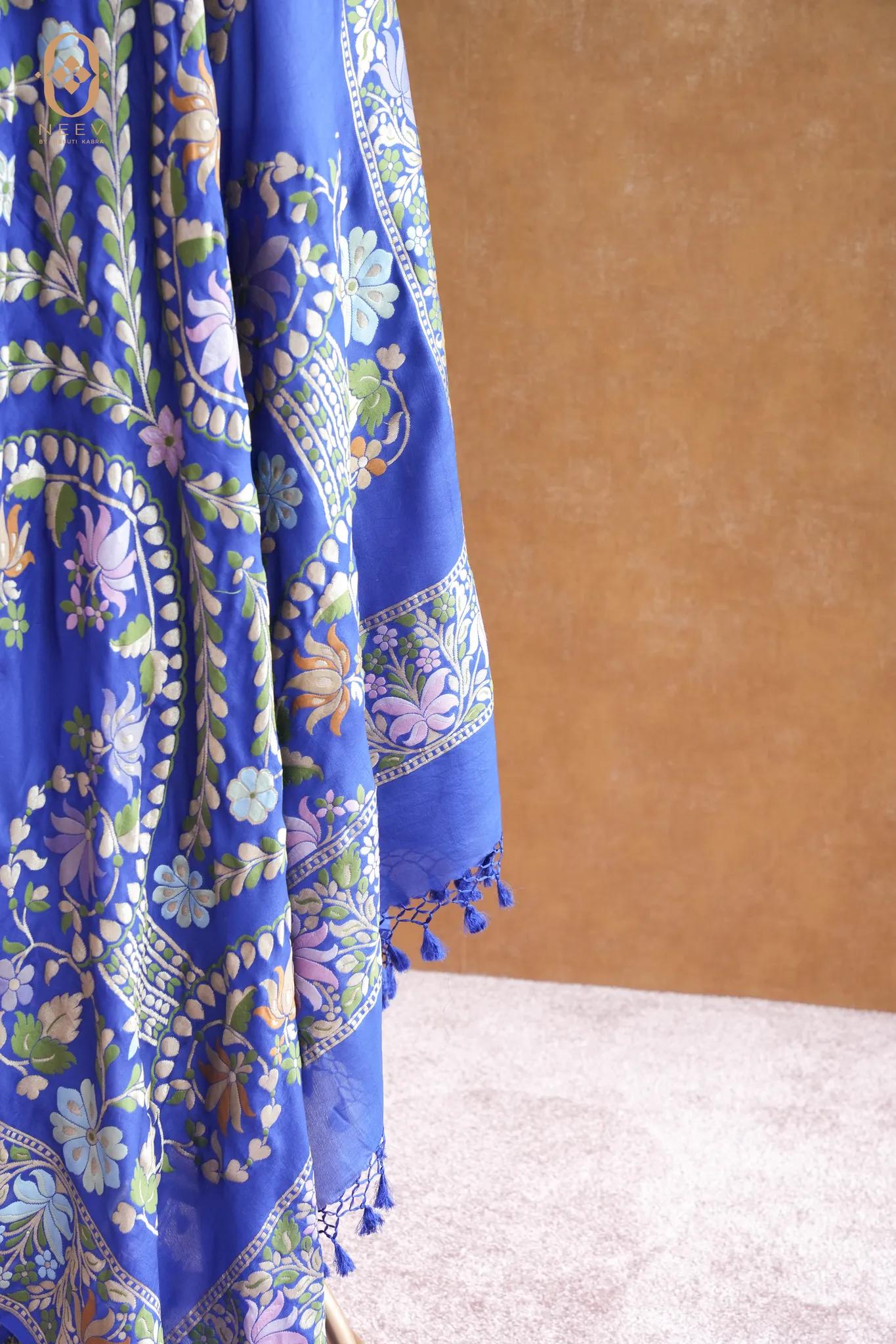Georgette Multi Meenakari Dupatta