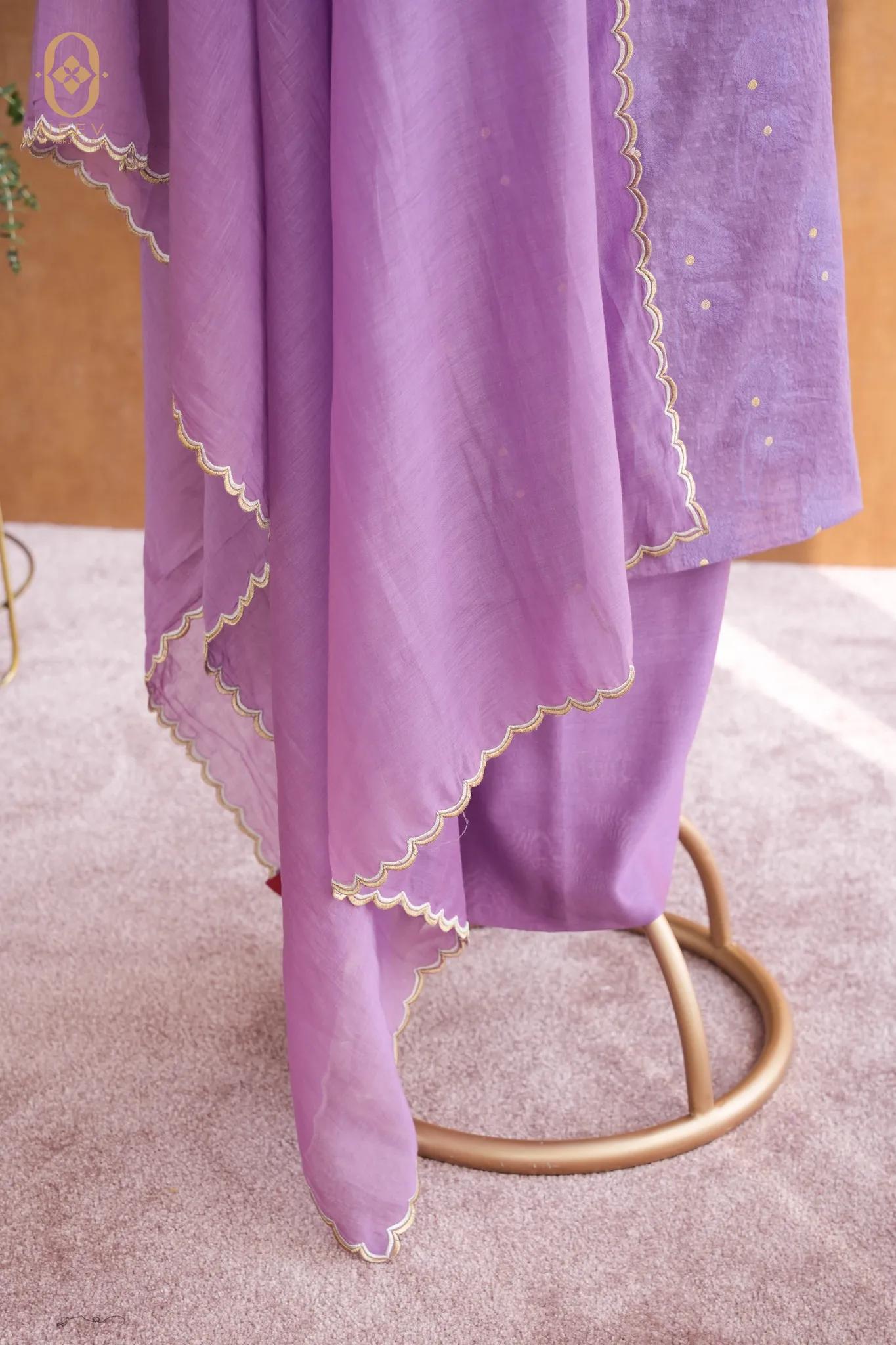 Chanderi Jacquard Suit Set