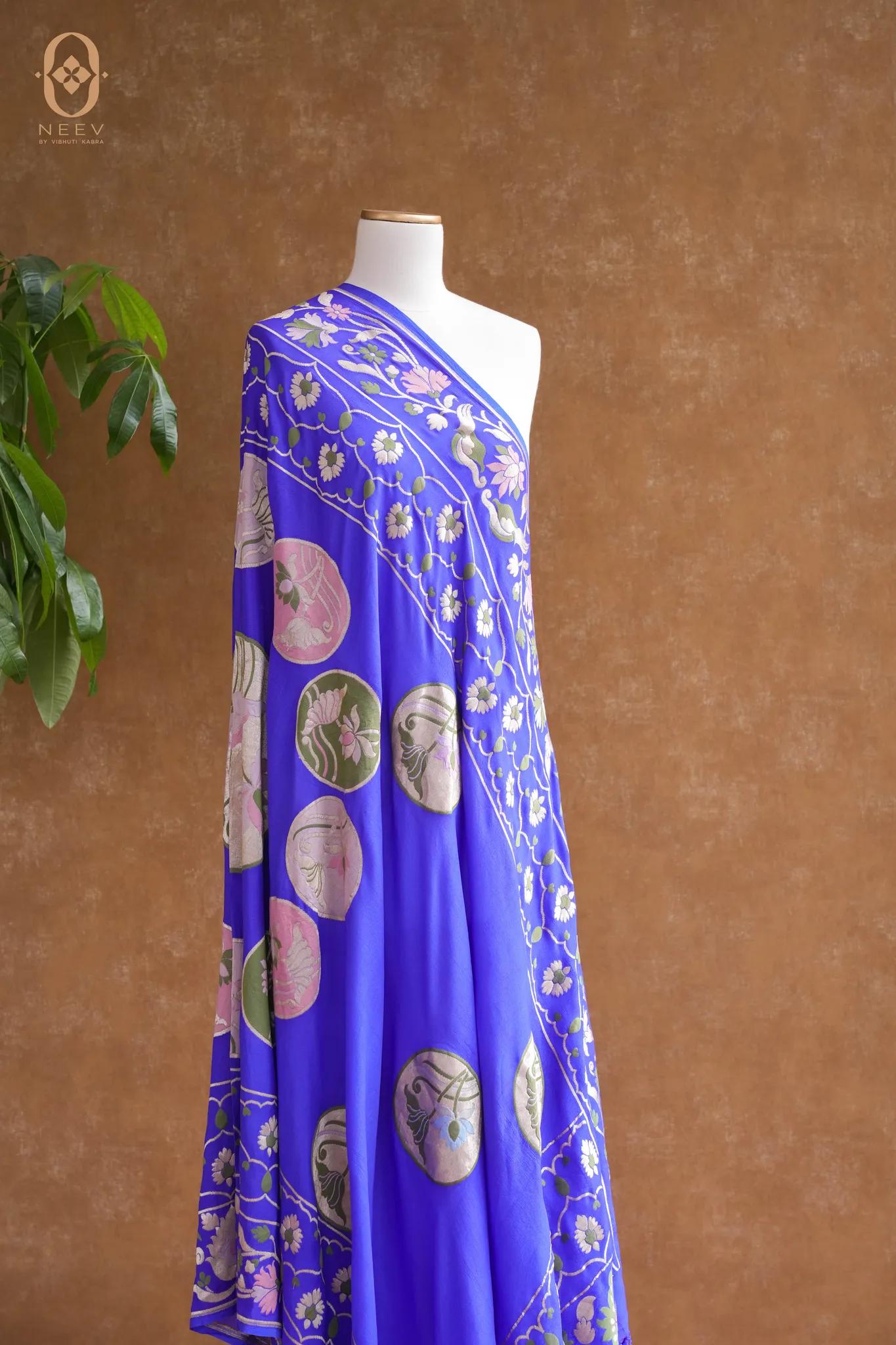 Georgette Multi Meenakari Dupatta
