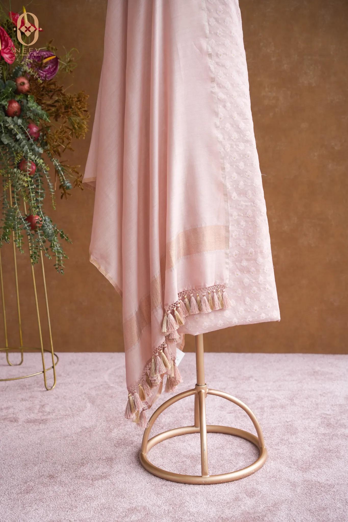 Chanderi Jacquard Suit Set