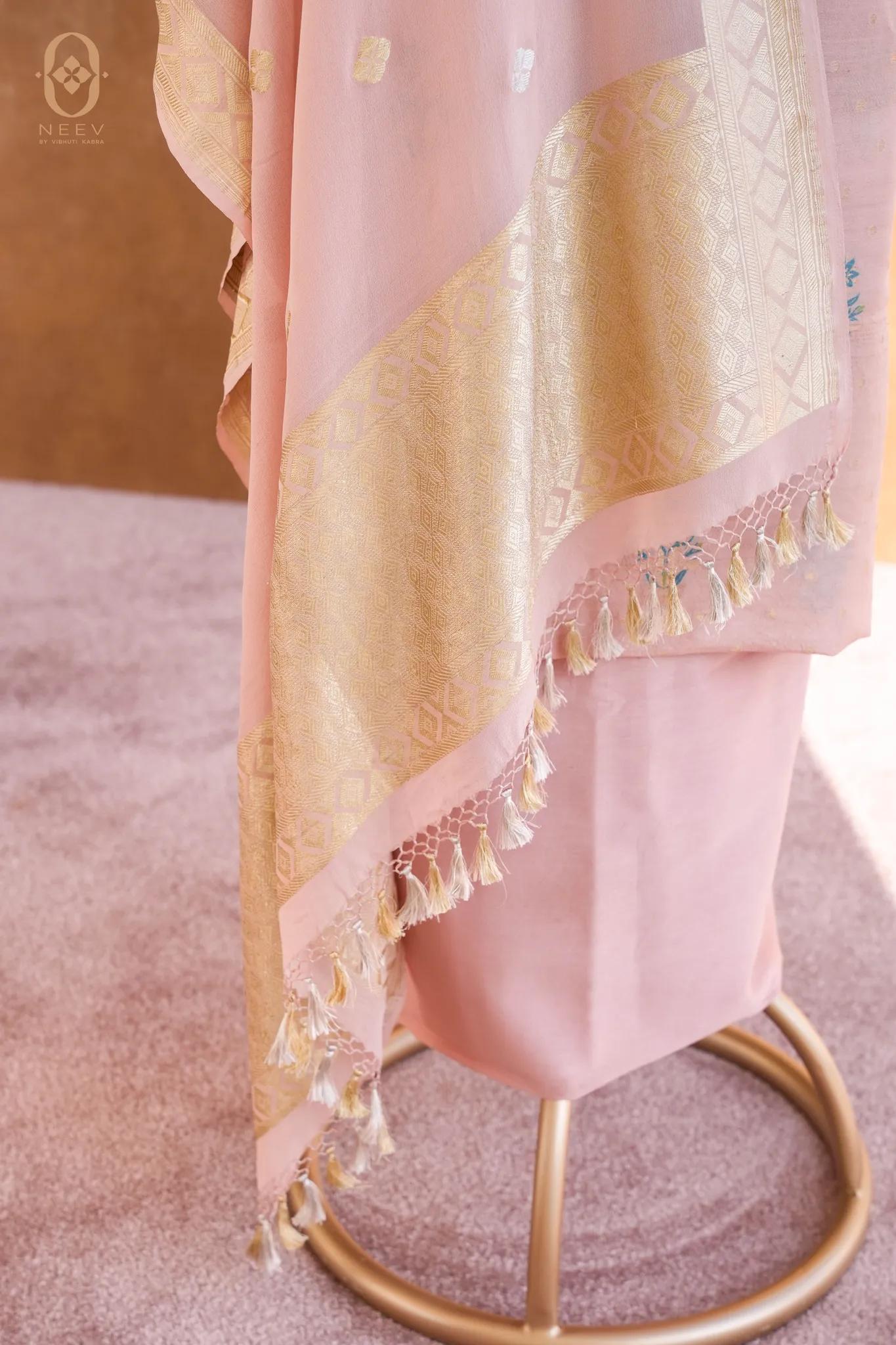 Munga Tassar Meenakari Suit Set