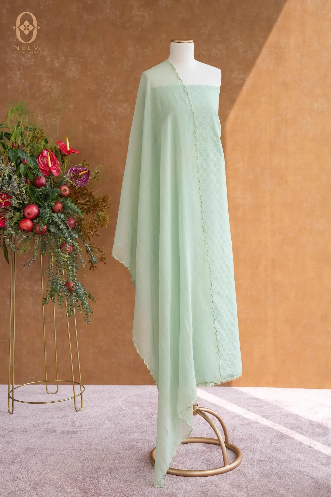 Chanderi Jacquard Suit Set