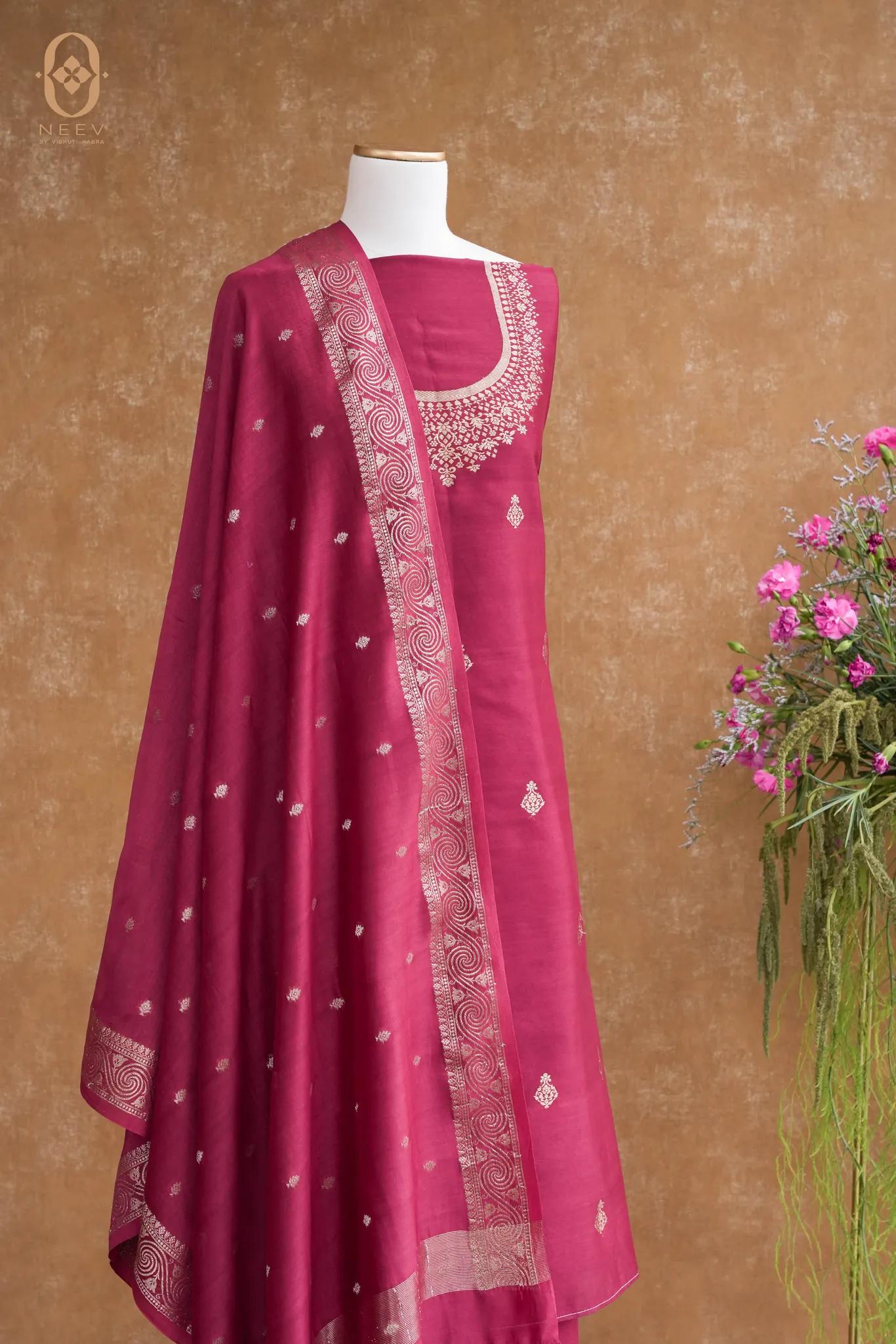 Chanderi Suit Set