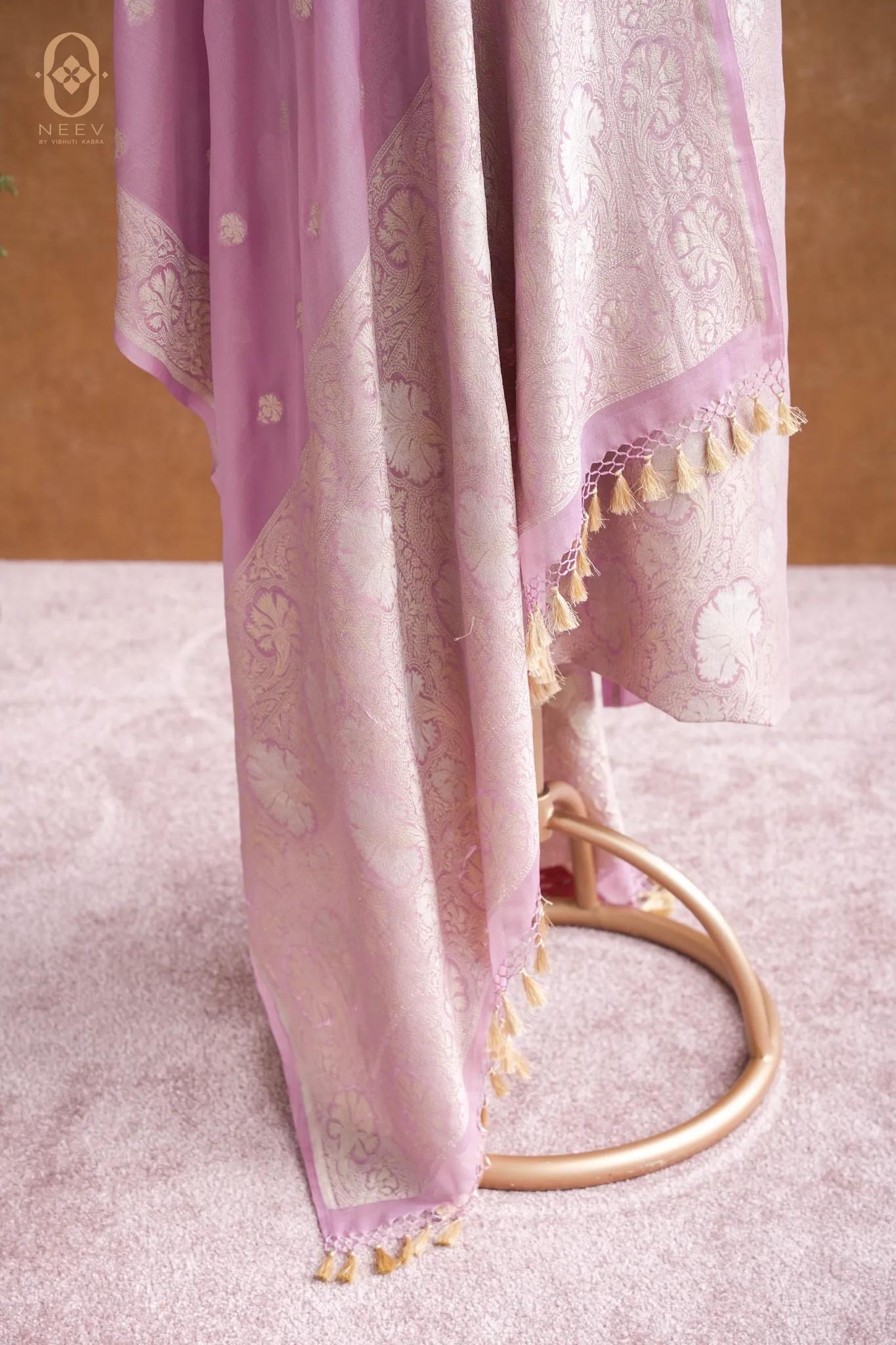 Georgette Brocade Suit Set