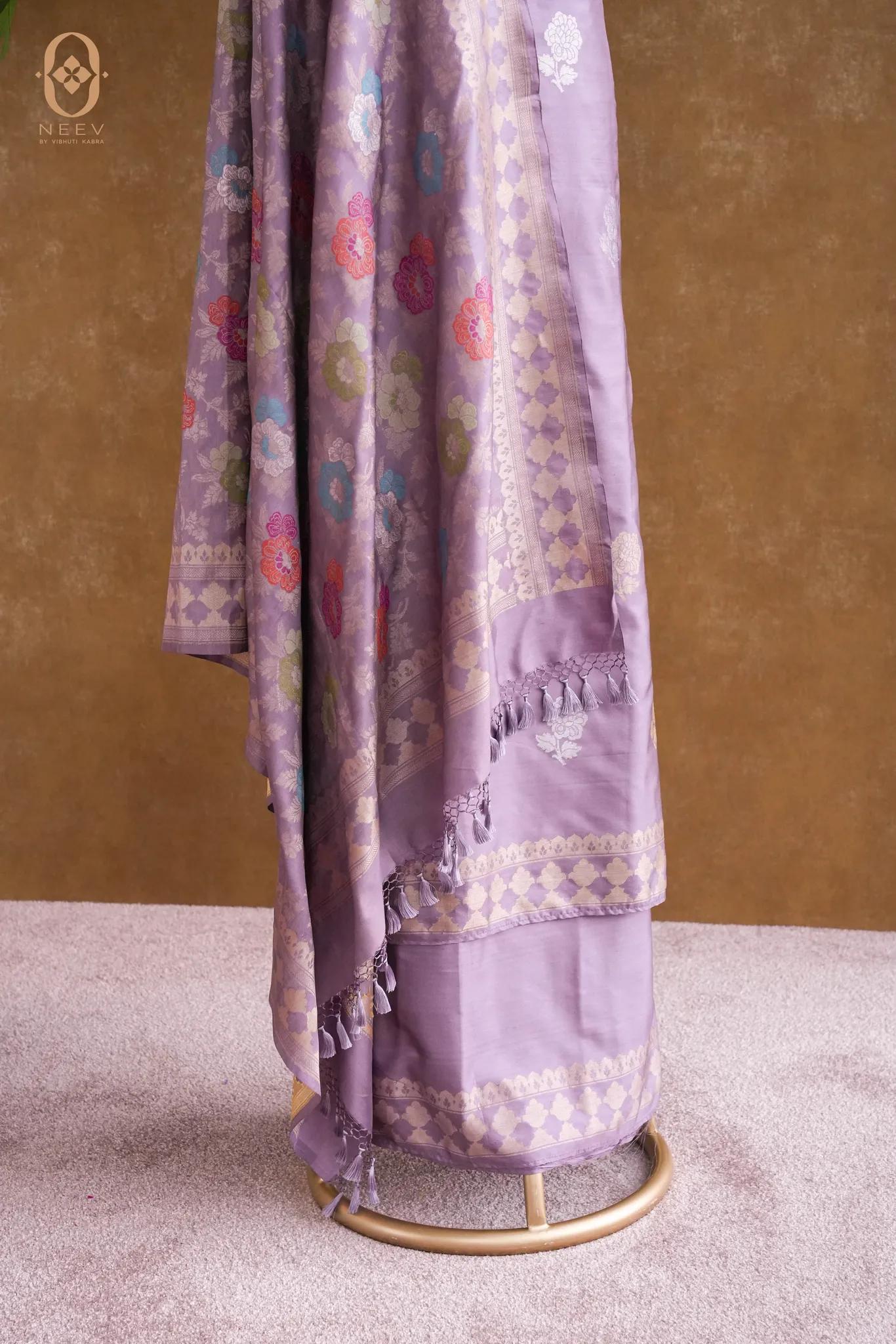 Ek Tara Katan Silk Multi Meena Suit Set