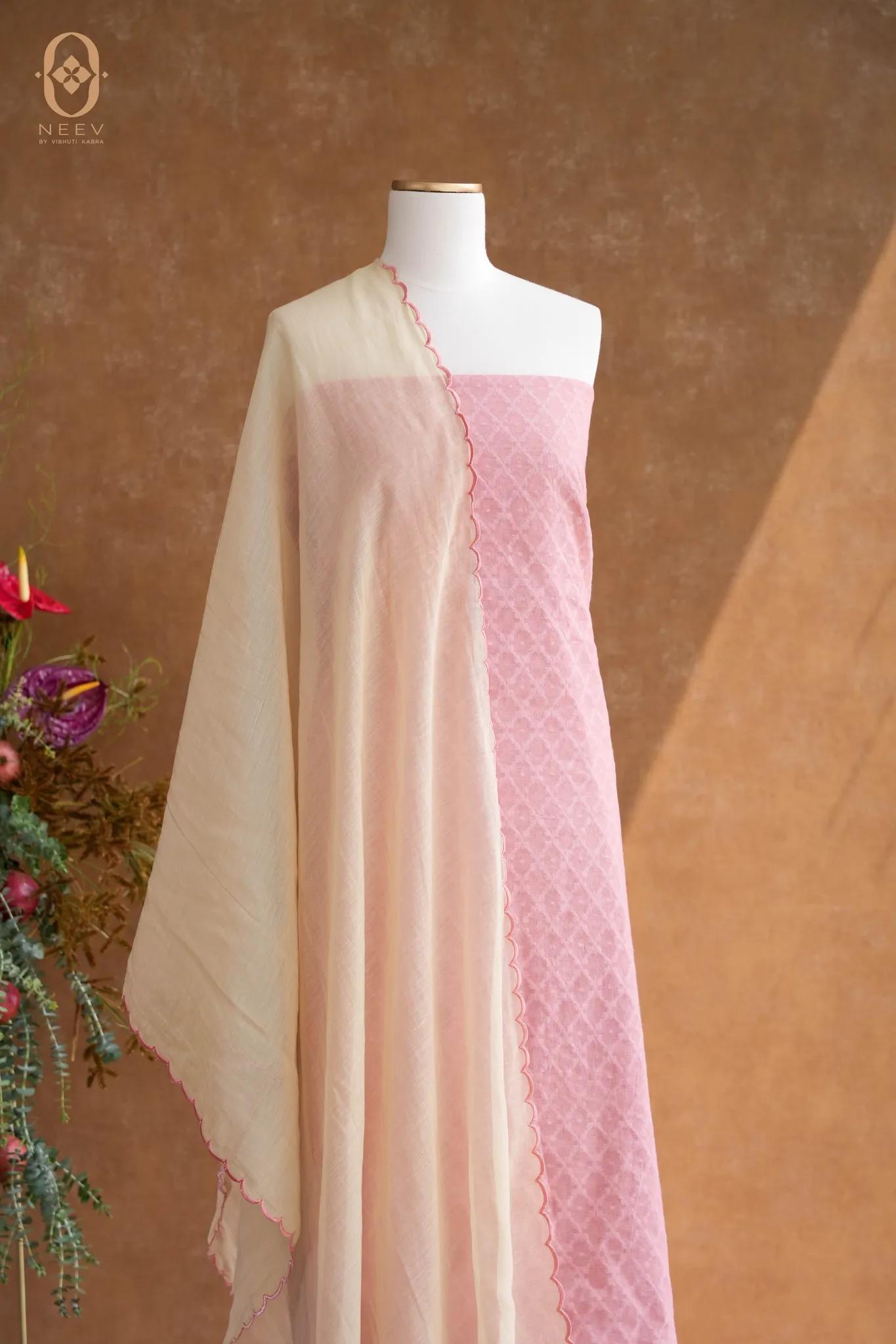 Chanderi Jacquard Suit Set