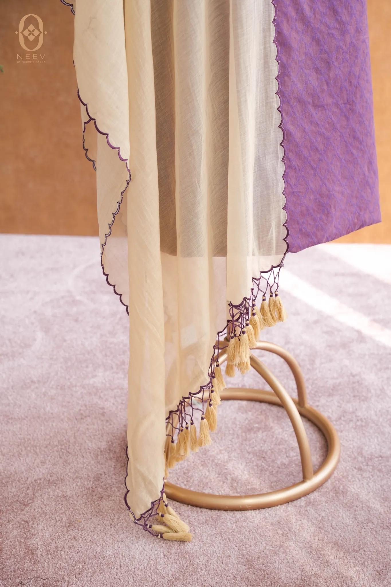 Chanderi Jacquard Suit Set