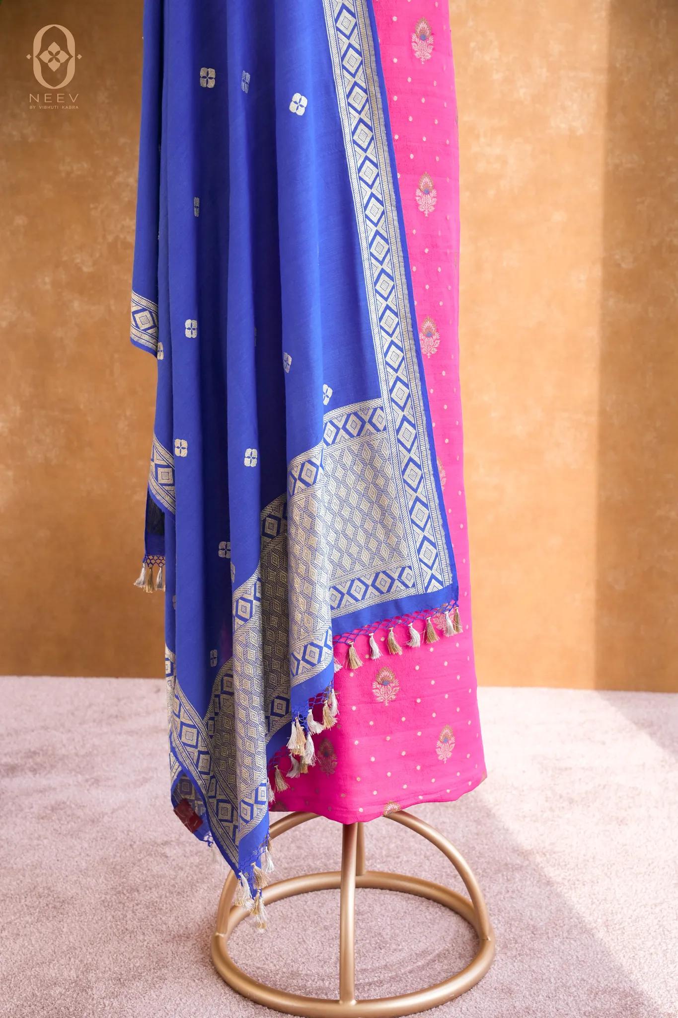Munga Tassar Meenakari Suit Set
