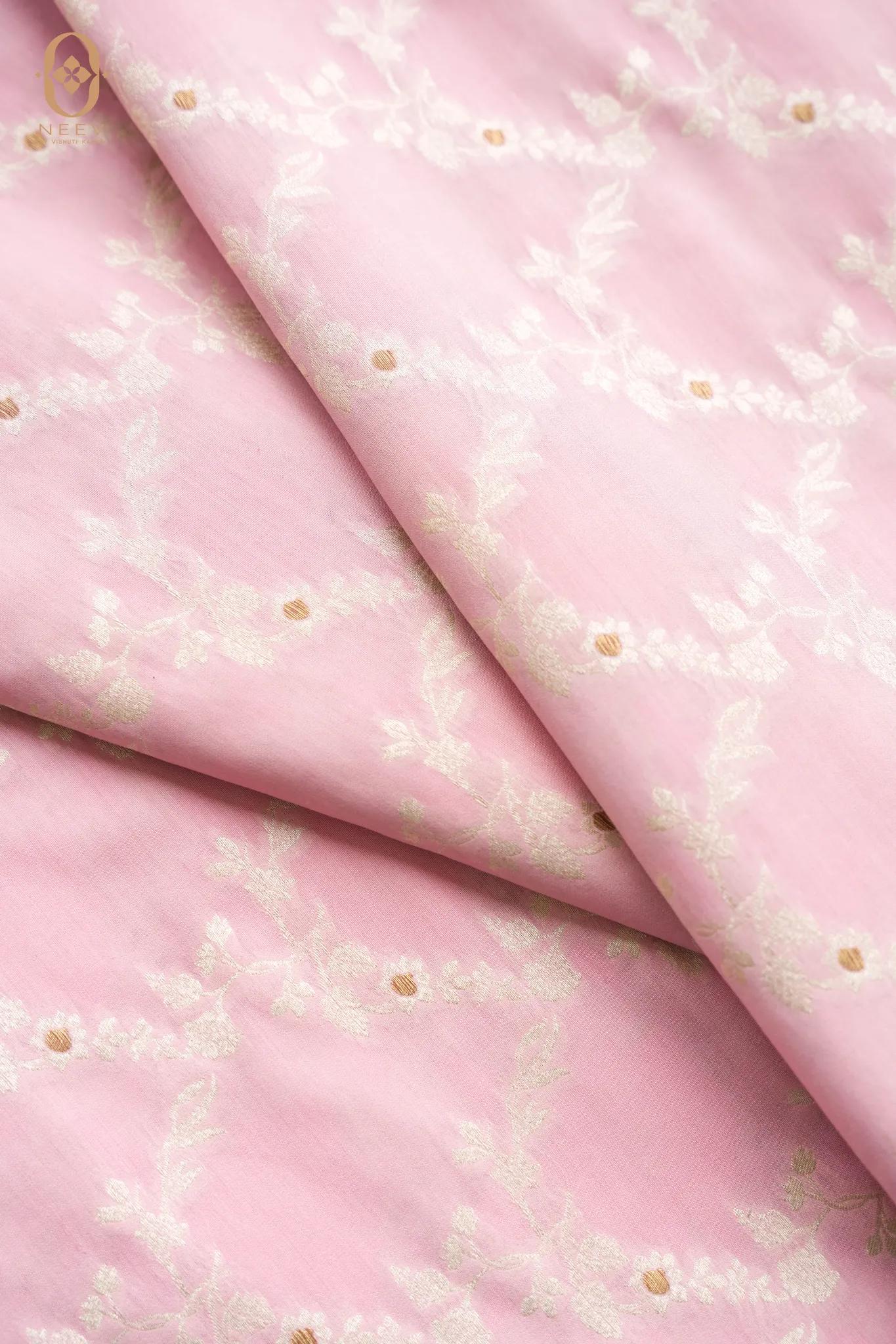 Mulberry Cotton Jaal Fabric